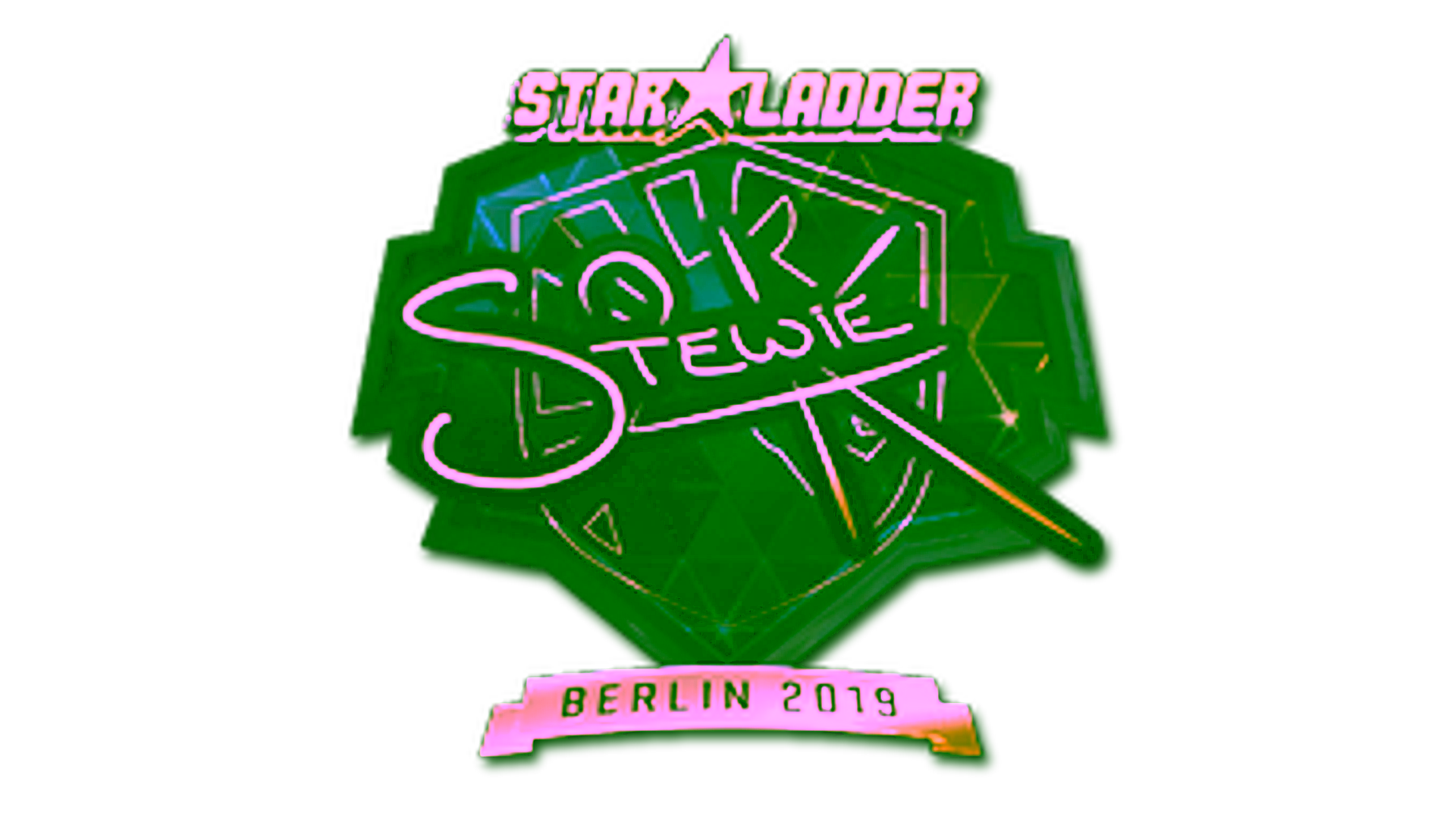 Display for Sticker | Stewie2K (Gold) | Berlin 2019
