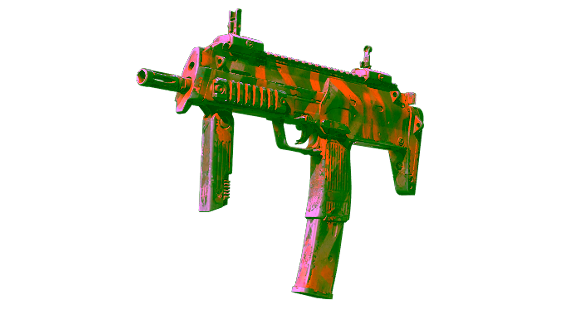 Souvenir MP7 | Orange Peel (Well-Worn) için görüntü