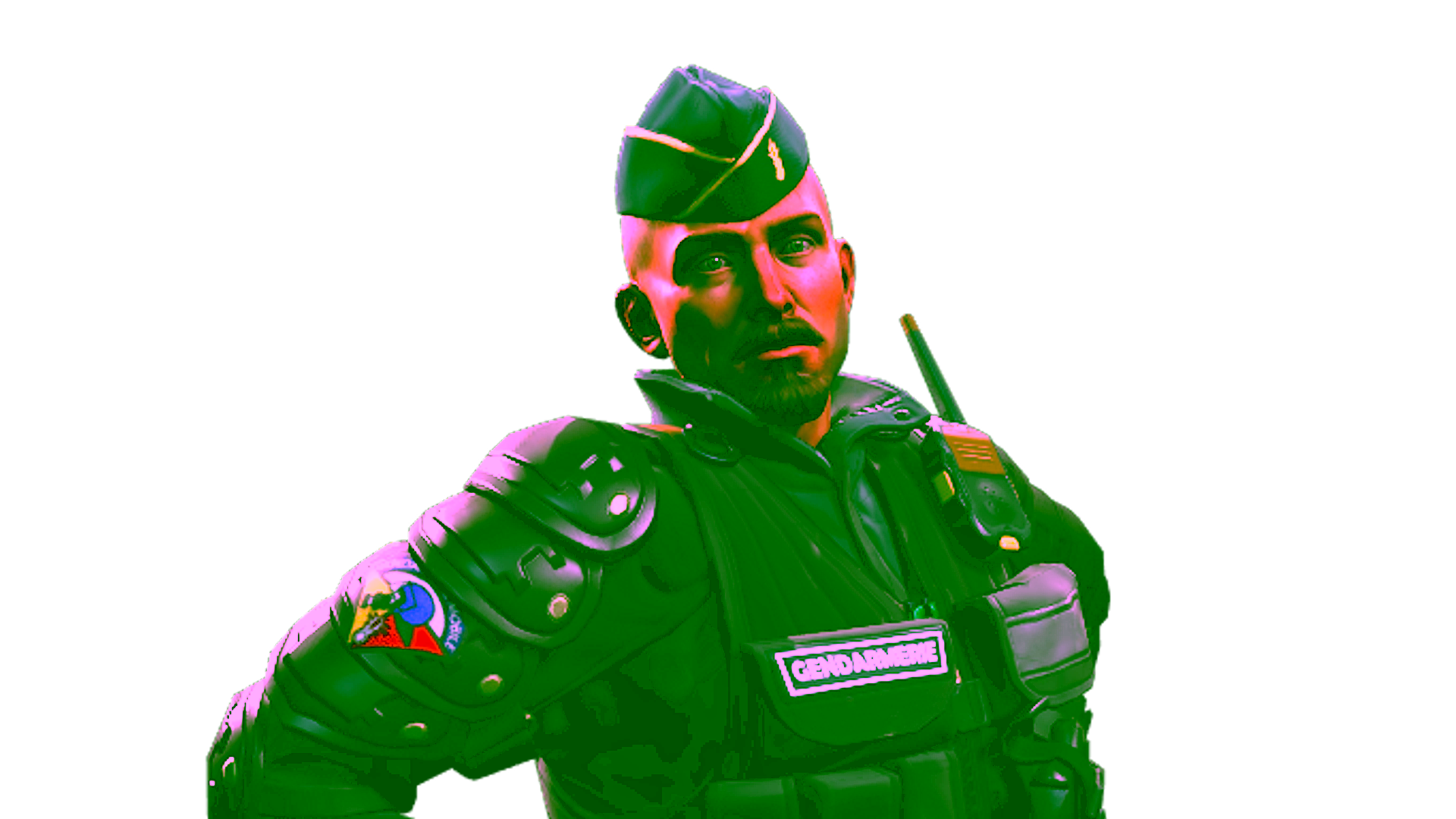 Display for Officer Jacques Beltram | Gendarmerie Nationale