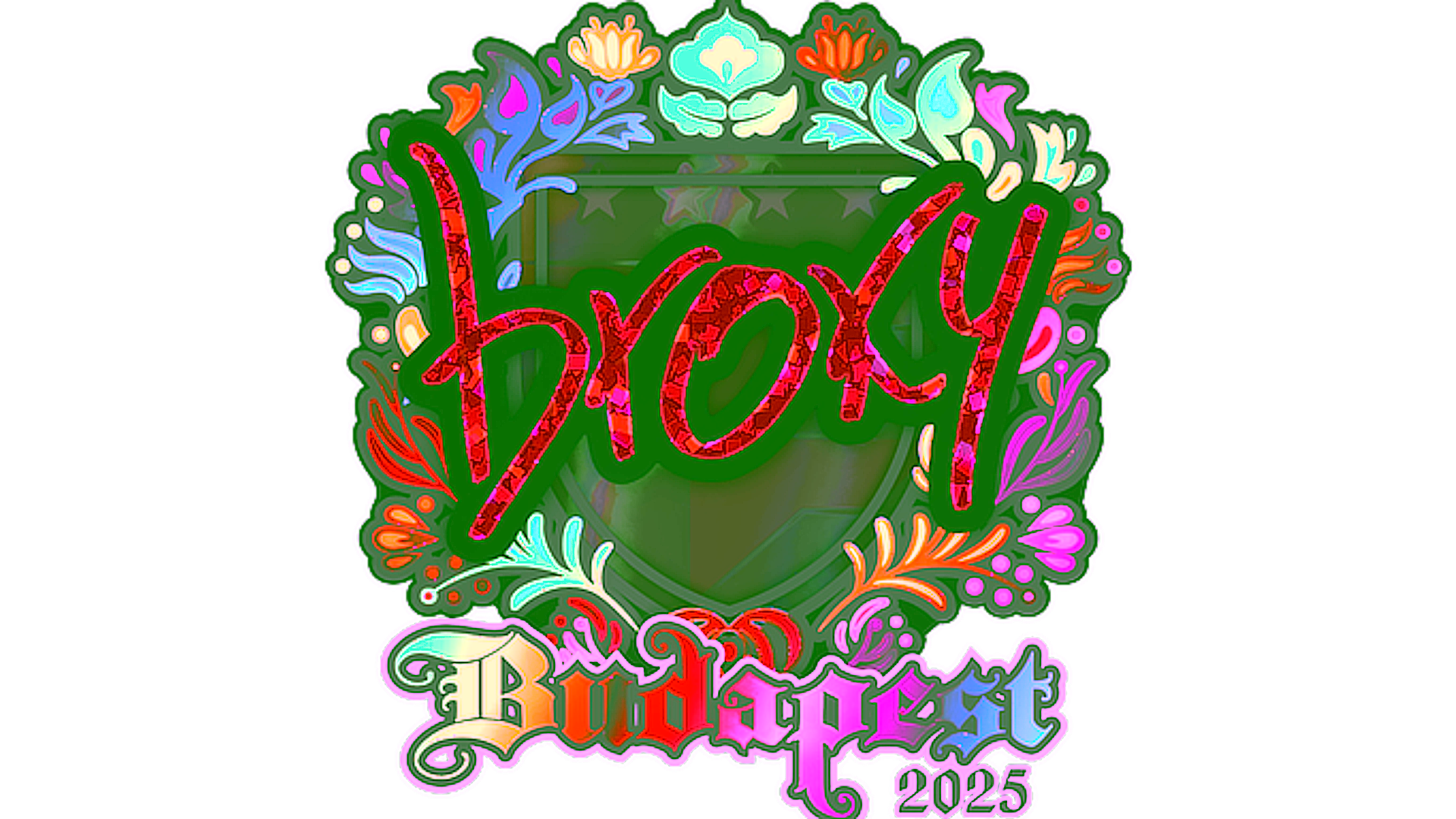 Display for Sticker | broky (Holo) | Budapest 2025