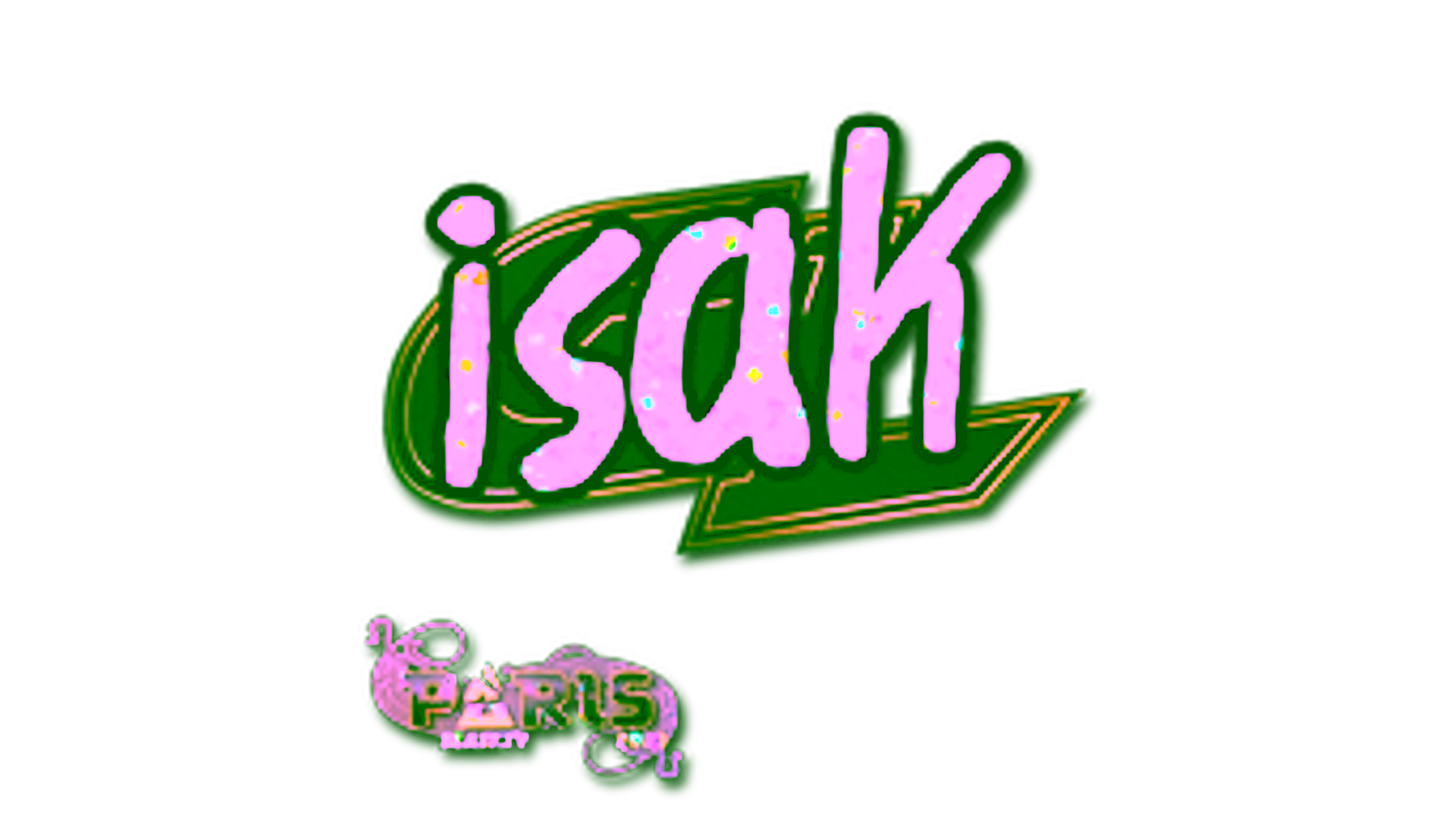 Display for Sticker | isak (Glitter) | Paris 2023