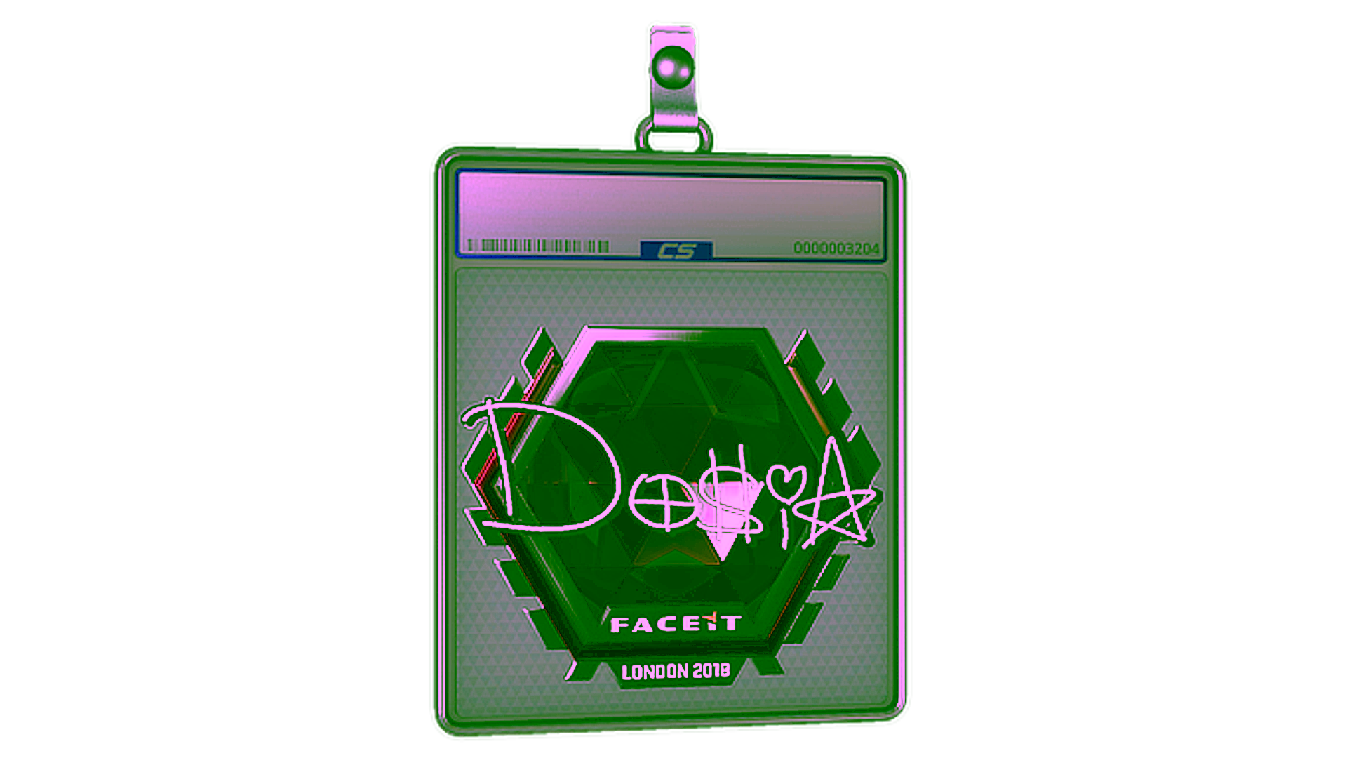 Display for Sticker Slab | Dosia (Foil) | London 2018