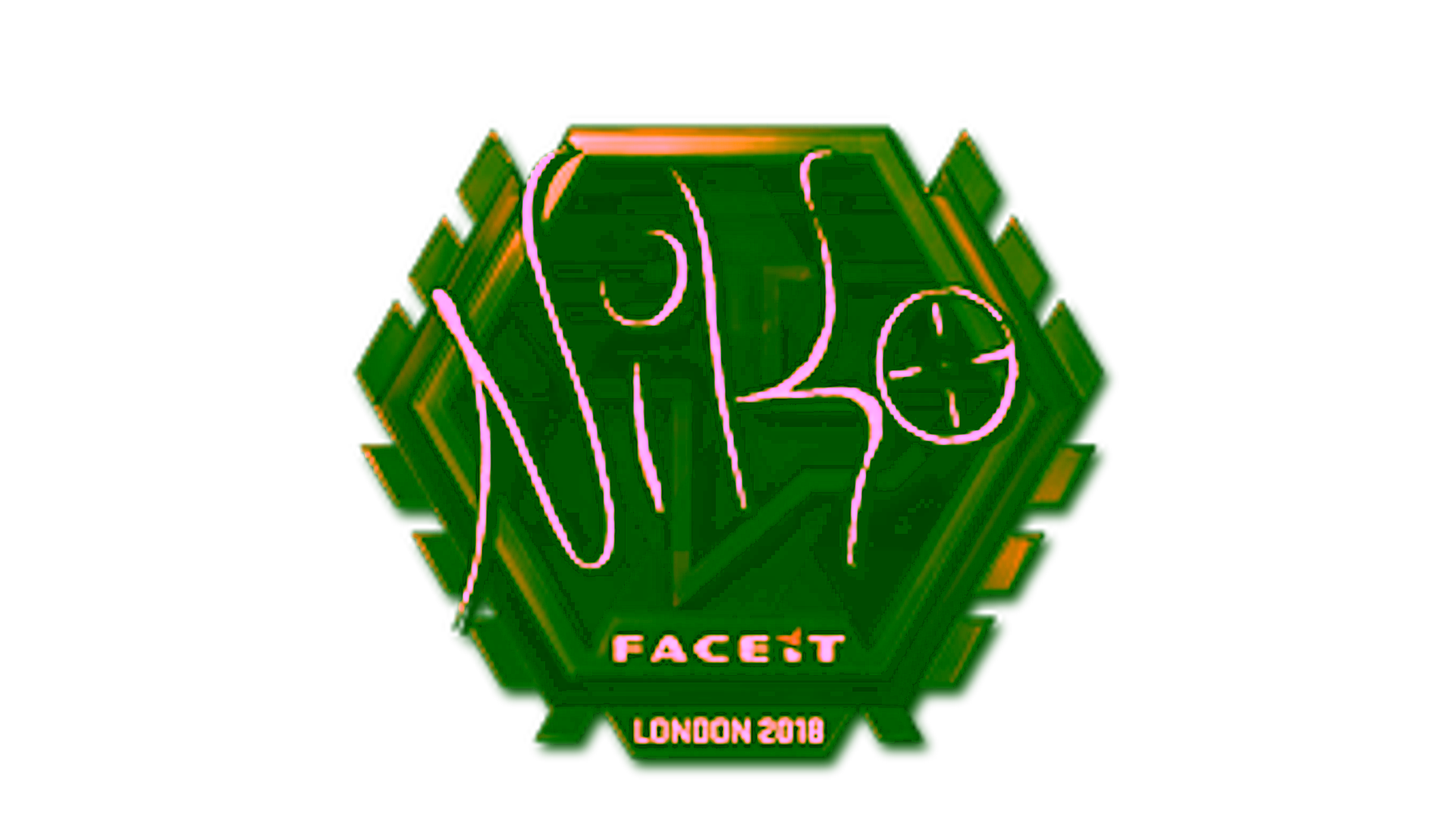 Display for Sticker | NiKo (Gold) | London 2018