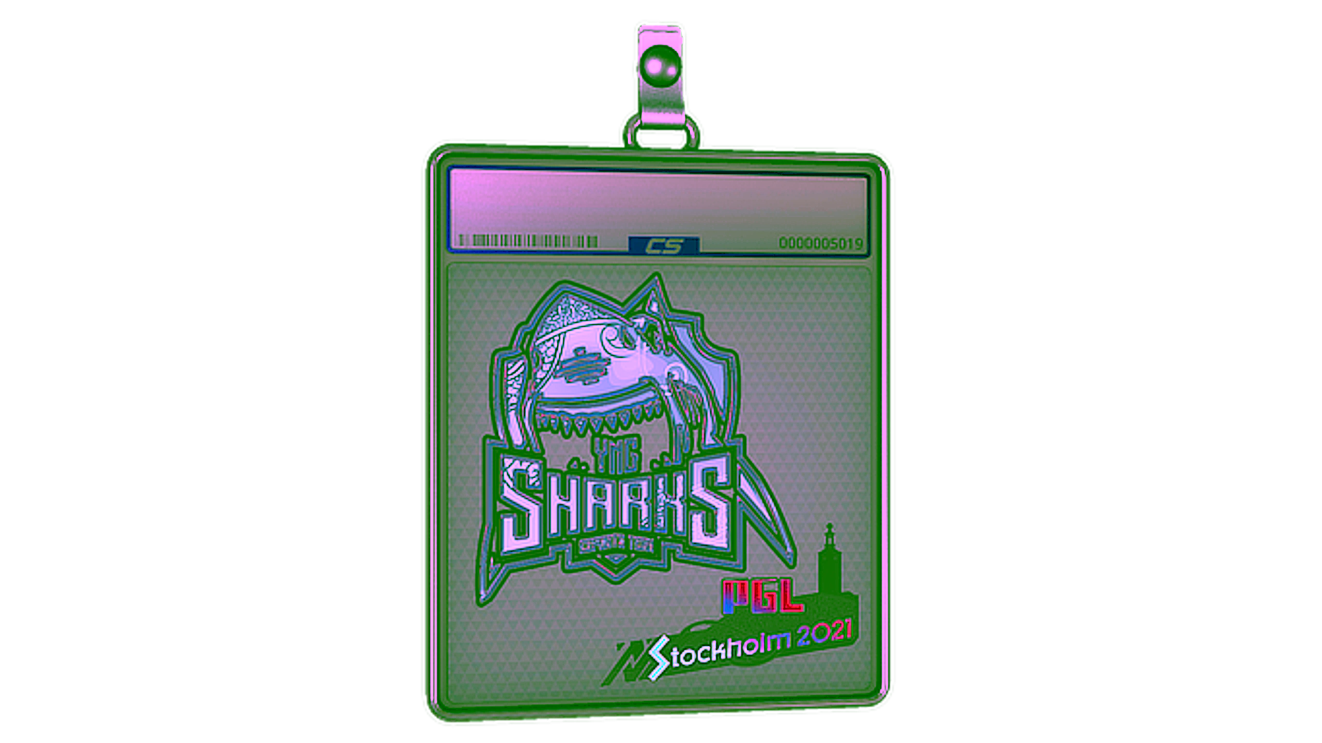 Display for Sticker Slab | Sharks Esports (Holo) | Stockholm 2021