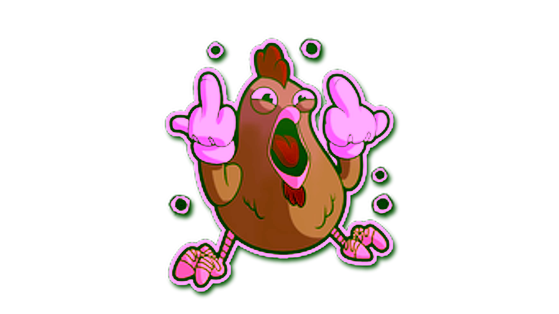 Display for Sticker | Get Clucked