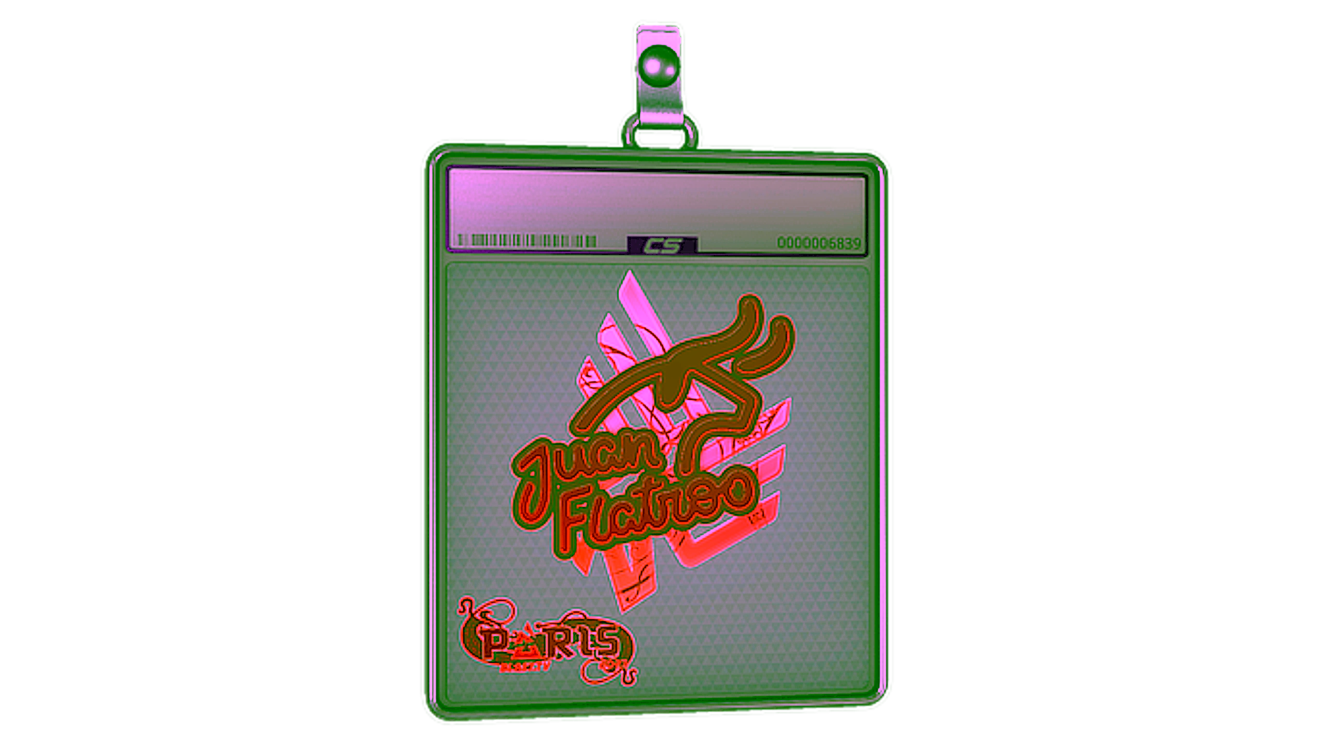 Wyświetl dla Sticker Slab | juanflatroo (Holo) | Paris 2023