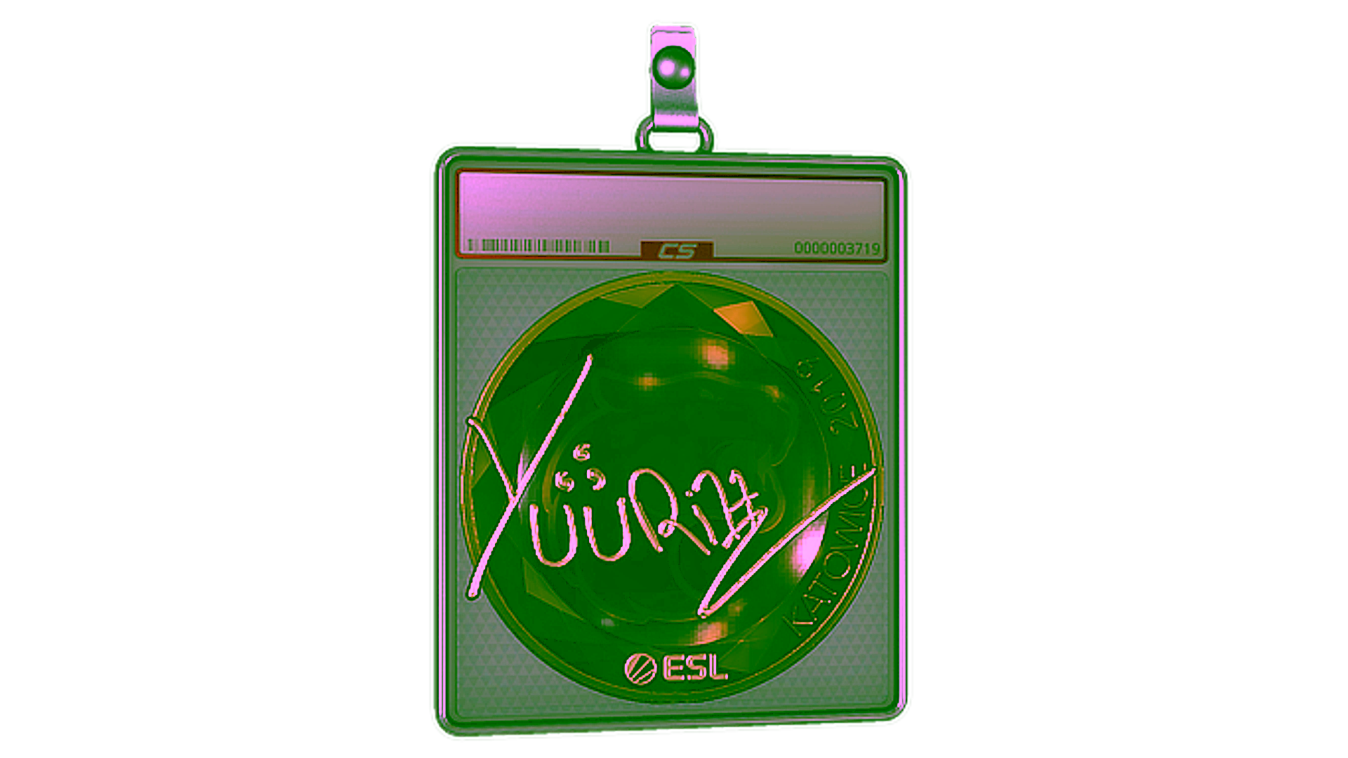 Display for Sticker Slab | yuurih (Gold) | Katowice 2019