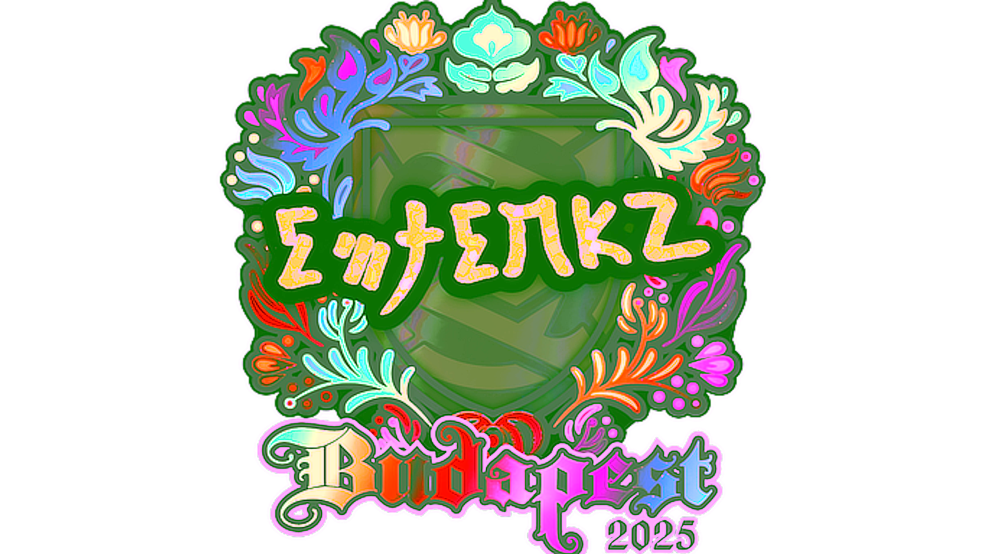 Display for Sticker | ewjerkz (Holo) | Budapest 2025