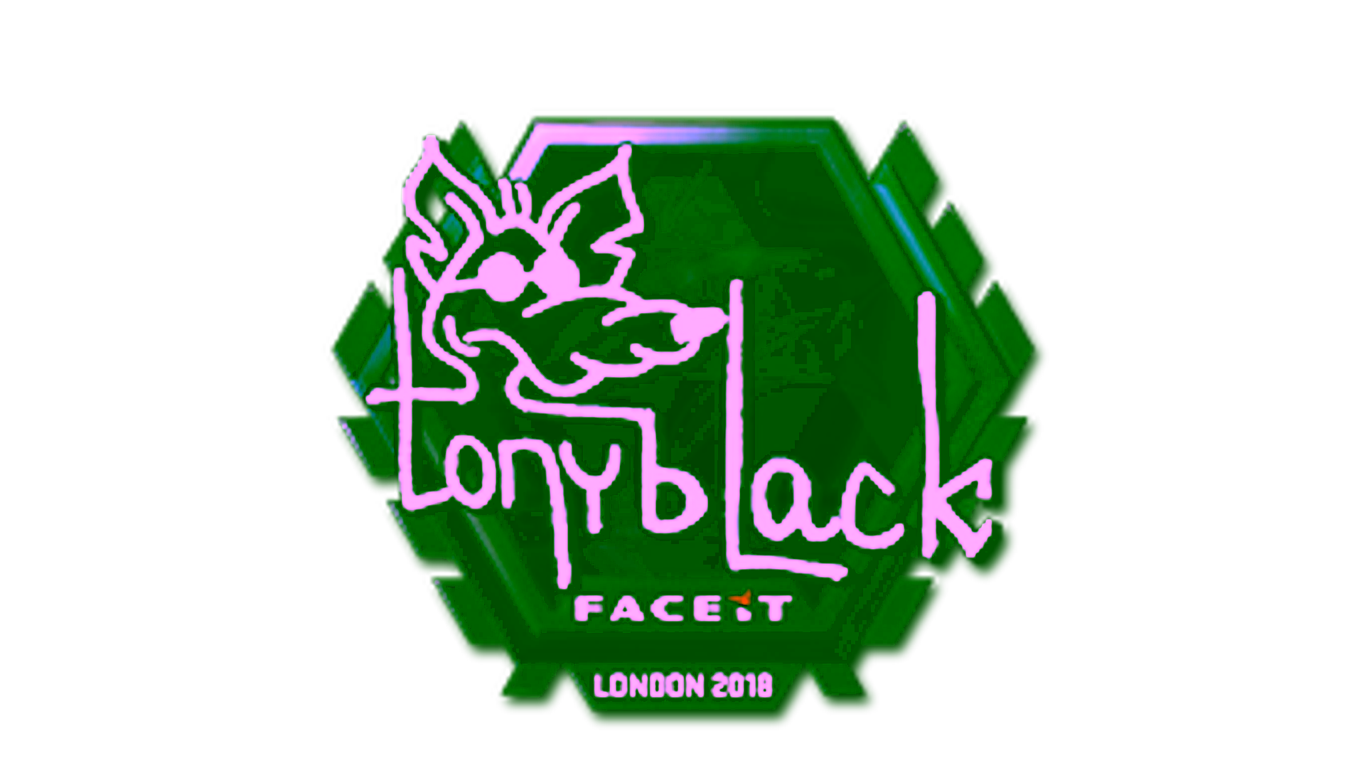 Display for Sticker | tonyblack (Foil) | London 2018