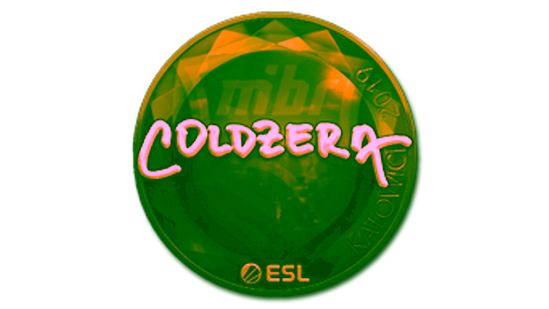 Sticker | coldzera (Gold) | Katowice 2019 için görüntü