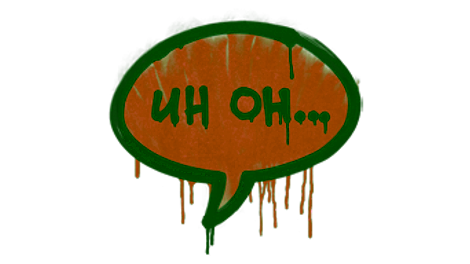 Display for Sealed Graffiti | Uh Oh (Blood Red)