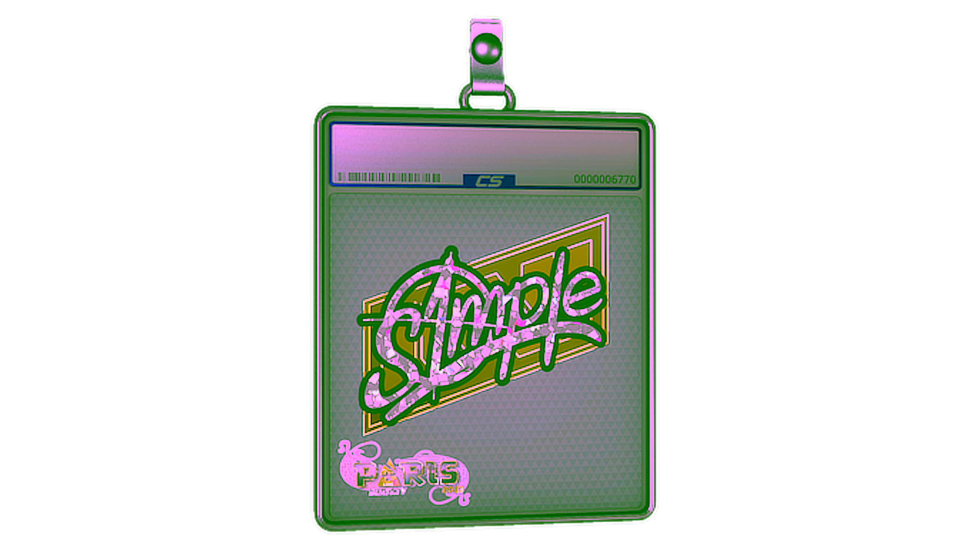 Sticker Slab | s1mple (Glitter) | Paris 2023 için görüntü