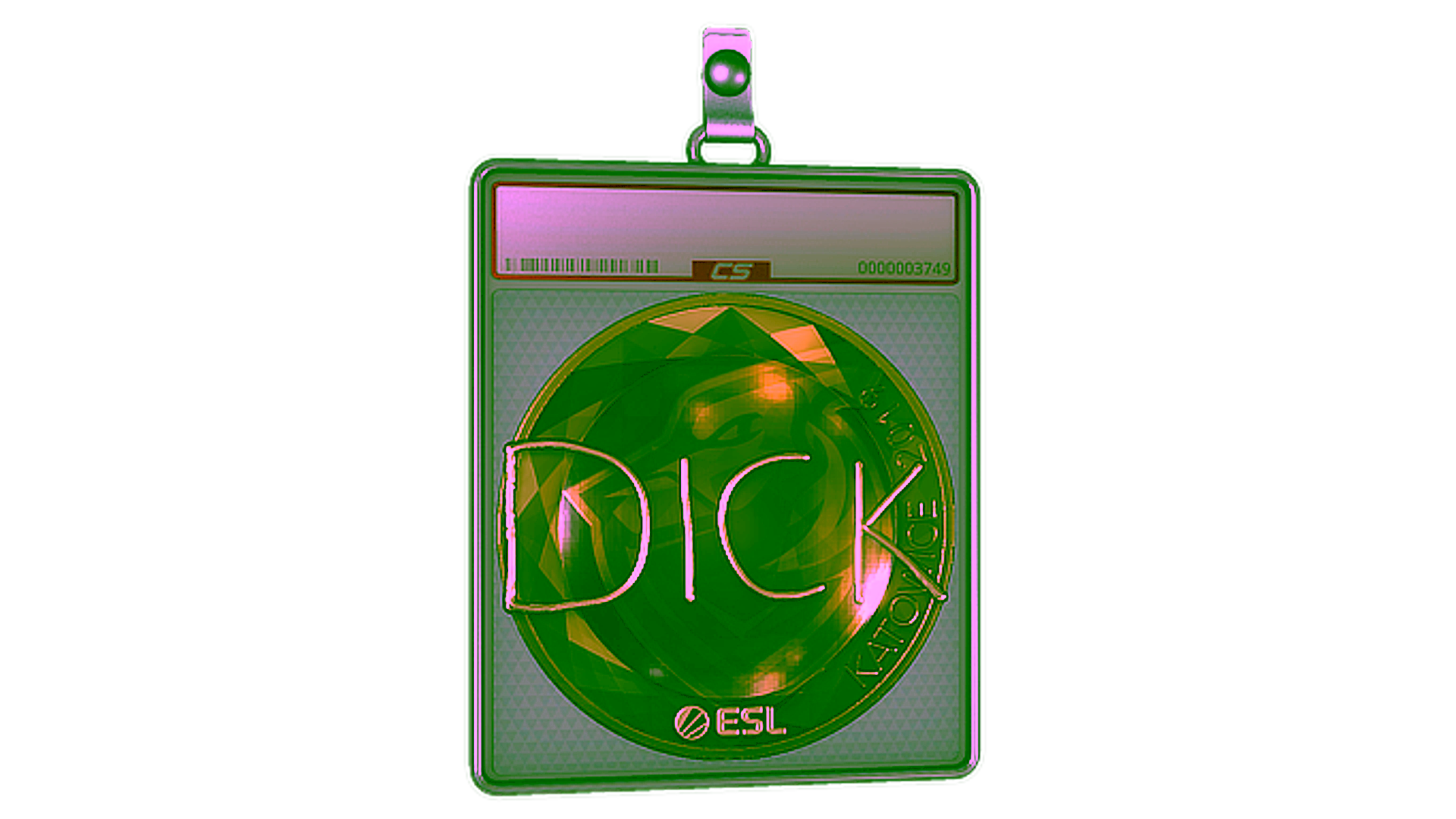 Display for Sticker Slab | DickStacy (Gold) | Katowice 2019