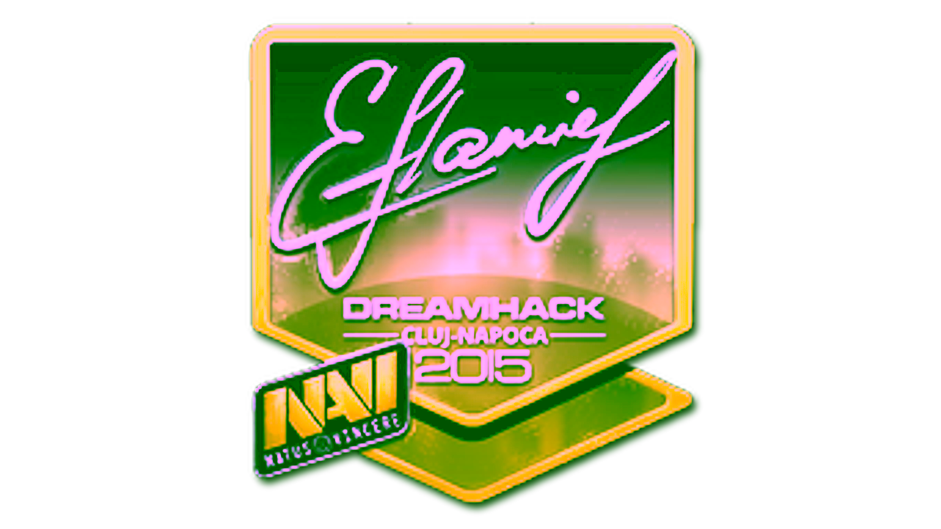 Display for Sticker | flamie (Foil) | Cluj-Napoca 2015