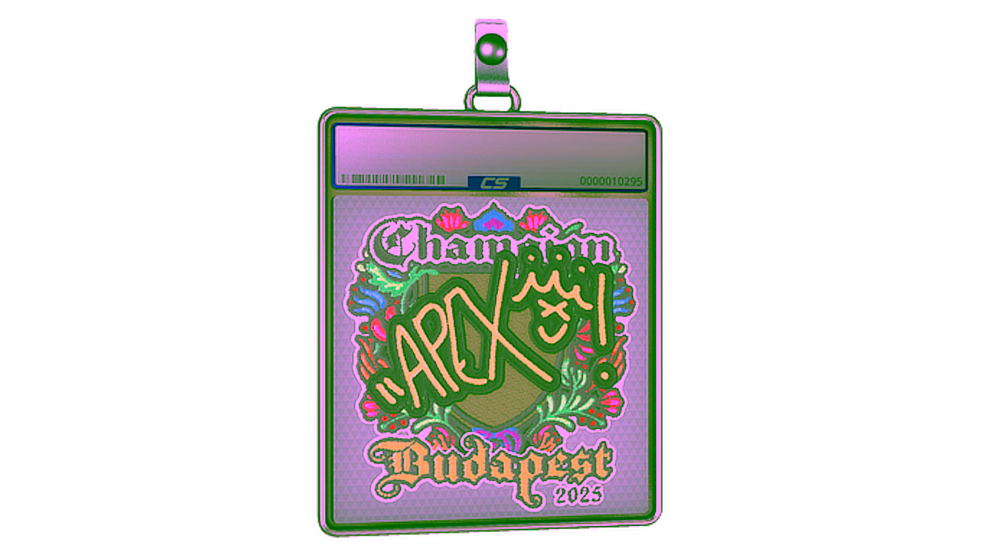 Display for Sticker Slab | apEX (Embroidered, Champion) | Budapest 2025