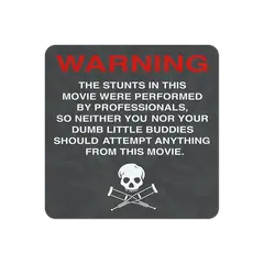 Sticker WARNING