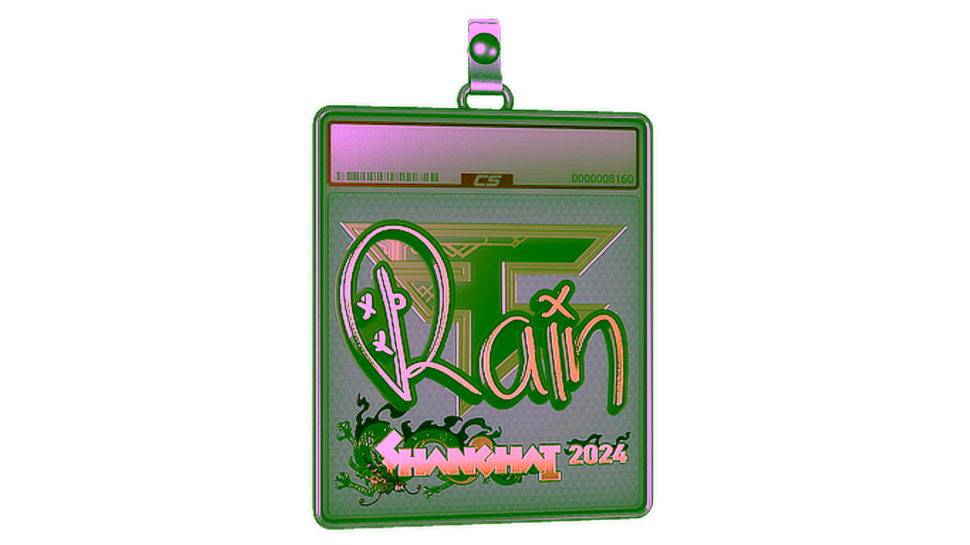 Rodyti Sticker Slab | rain (Gold) | Shanghai 2024