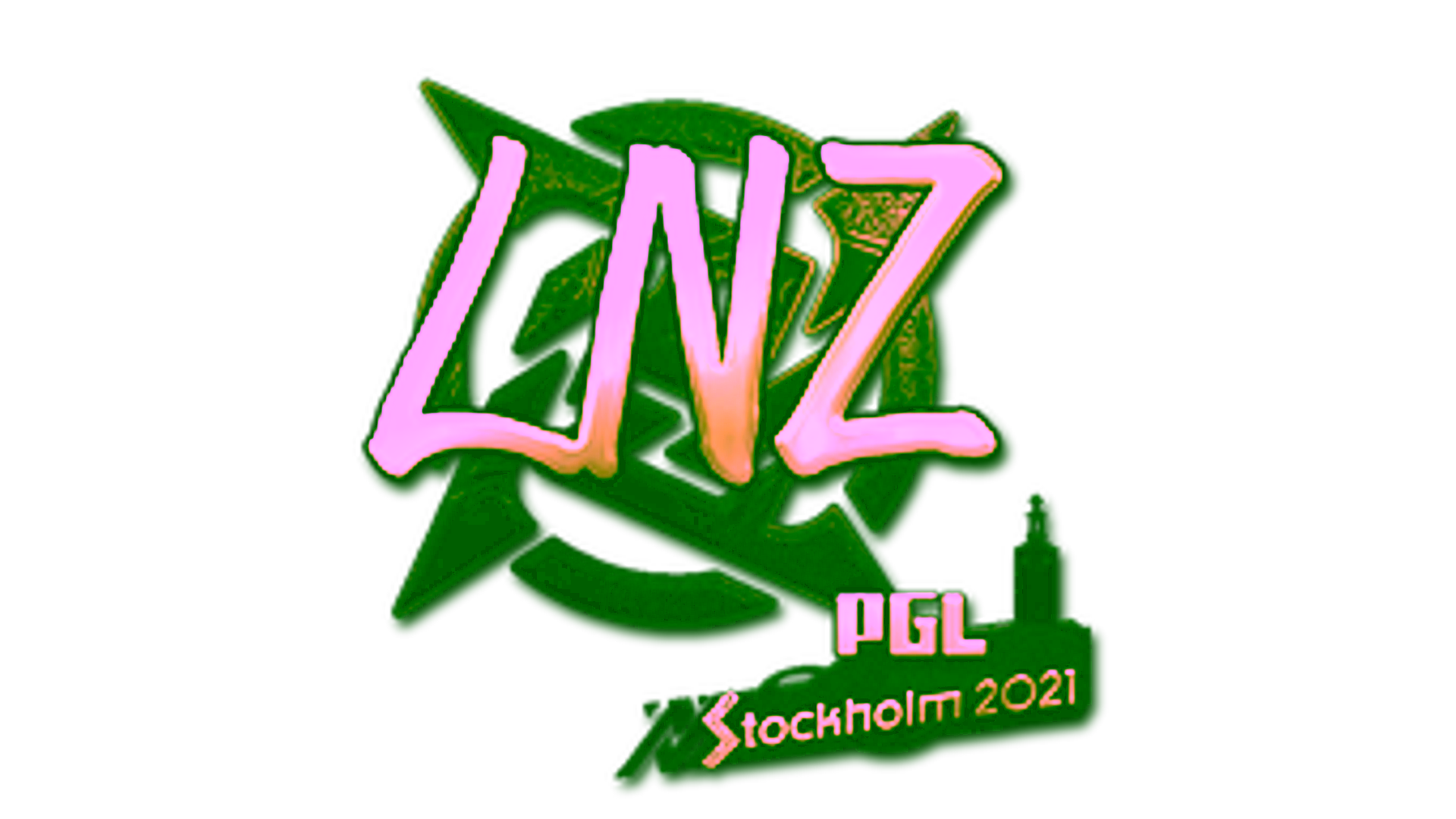Display for Sticker | LNZ (Gold) | Stockholm 2021