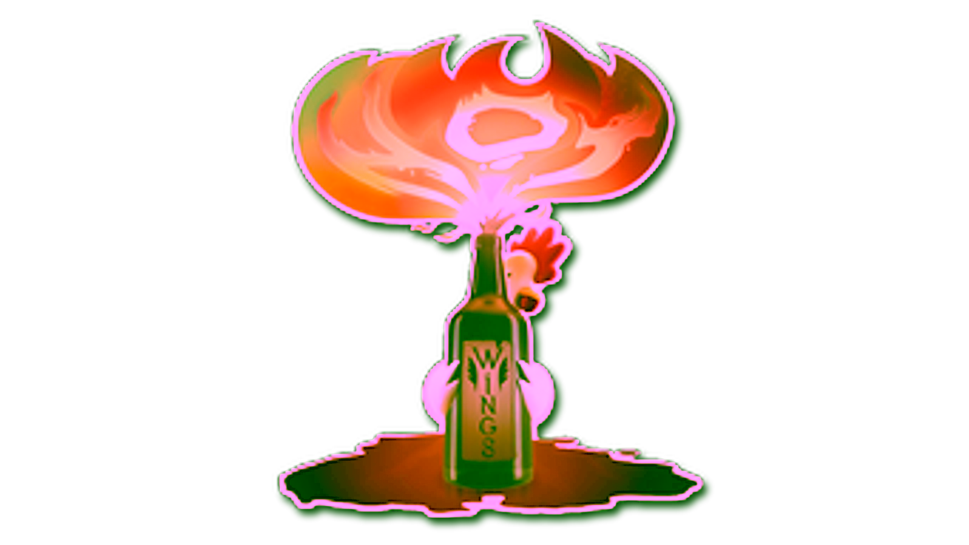 Display for Sticker | Hot Wings (Holo)