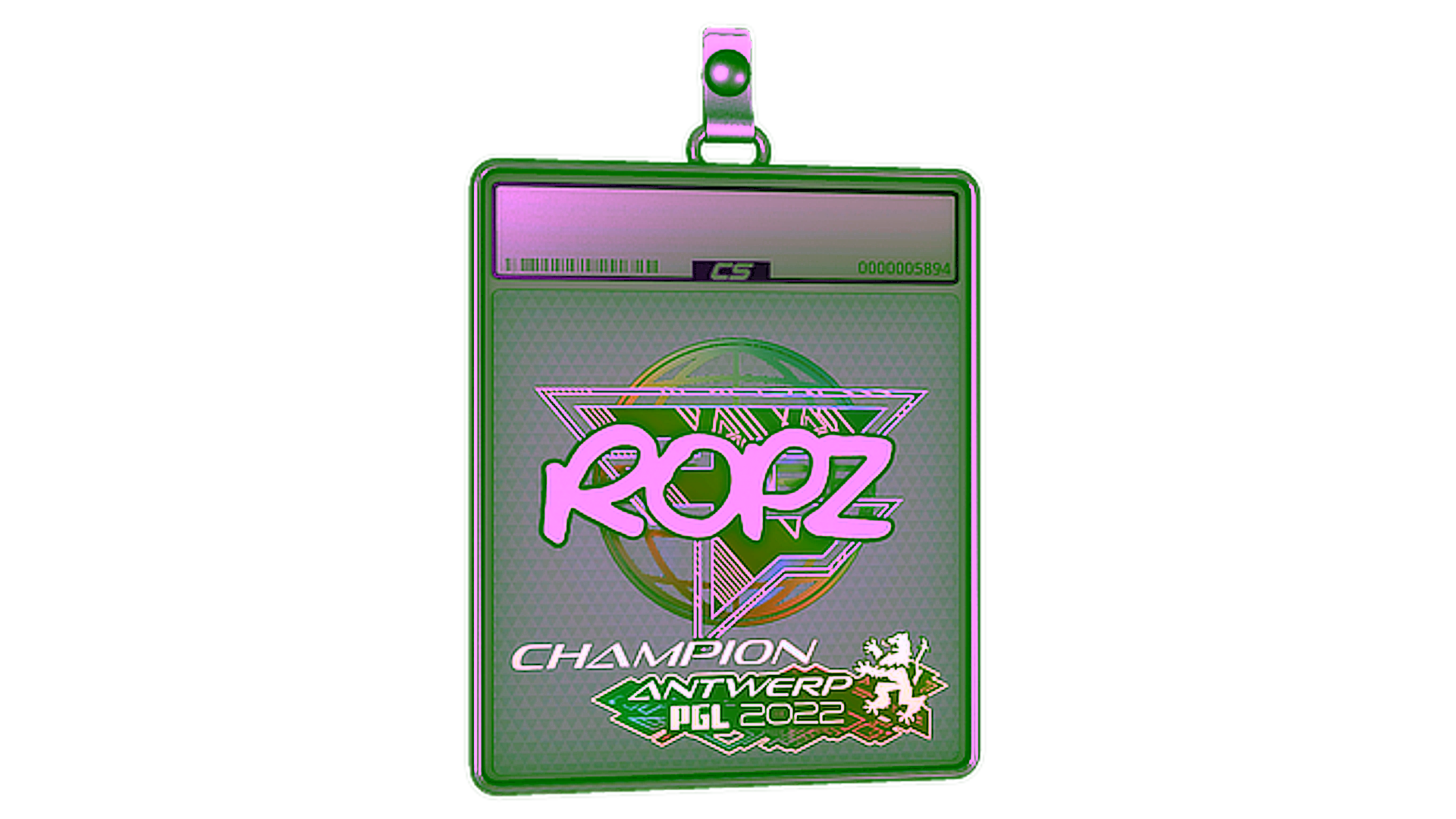 Display for Sticker Slab | ropz (Holo, Champion) | Antwerp 2022