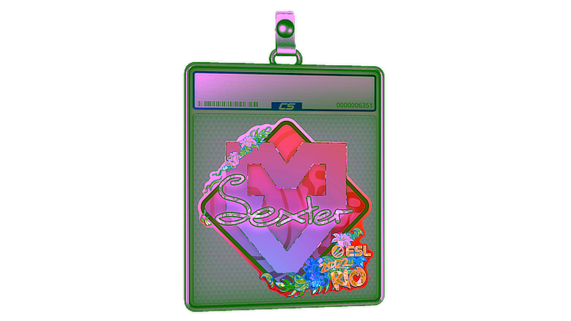 Exibição para Sticker Slab | dexter (Glitter) | Rio 2022