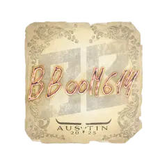 Sticker Boombl4 Austin 2025