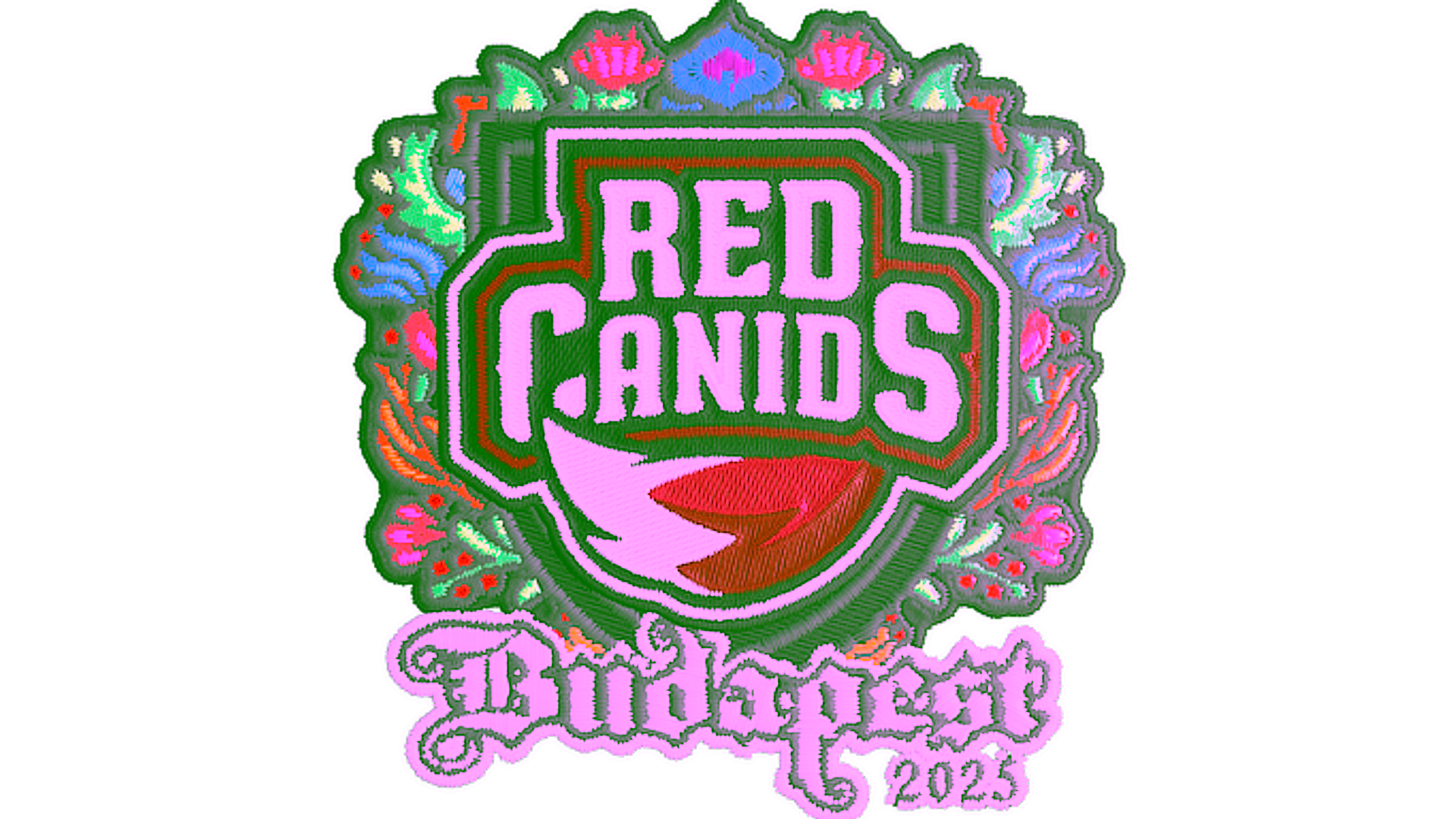 Display for Sticker | RED Canids (Embroidered) | Budapest 2025