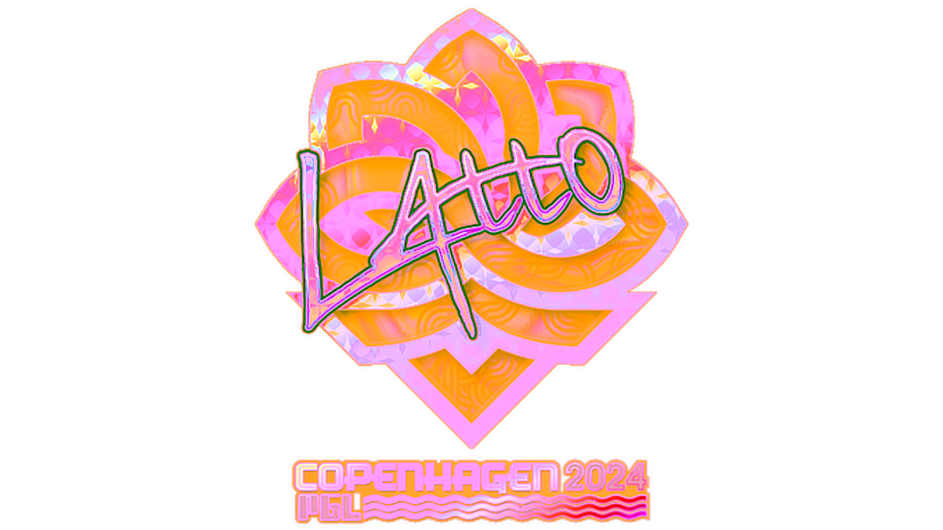 Display for Sticker | latto (Holo) | Copenhagen 2024
