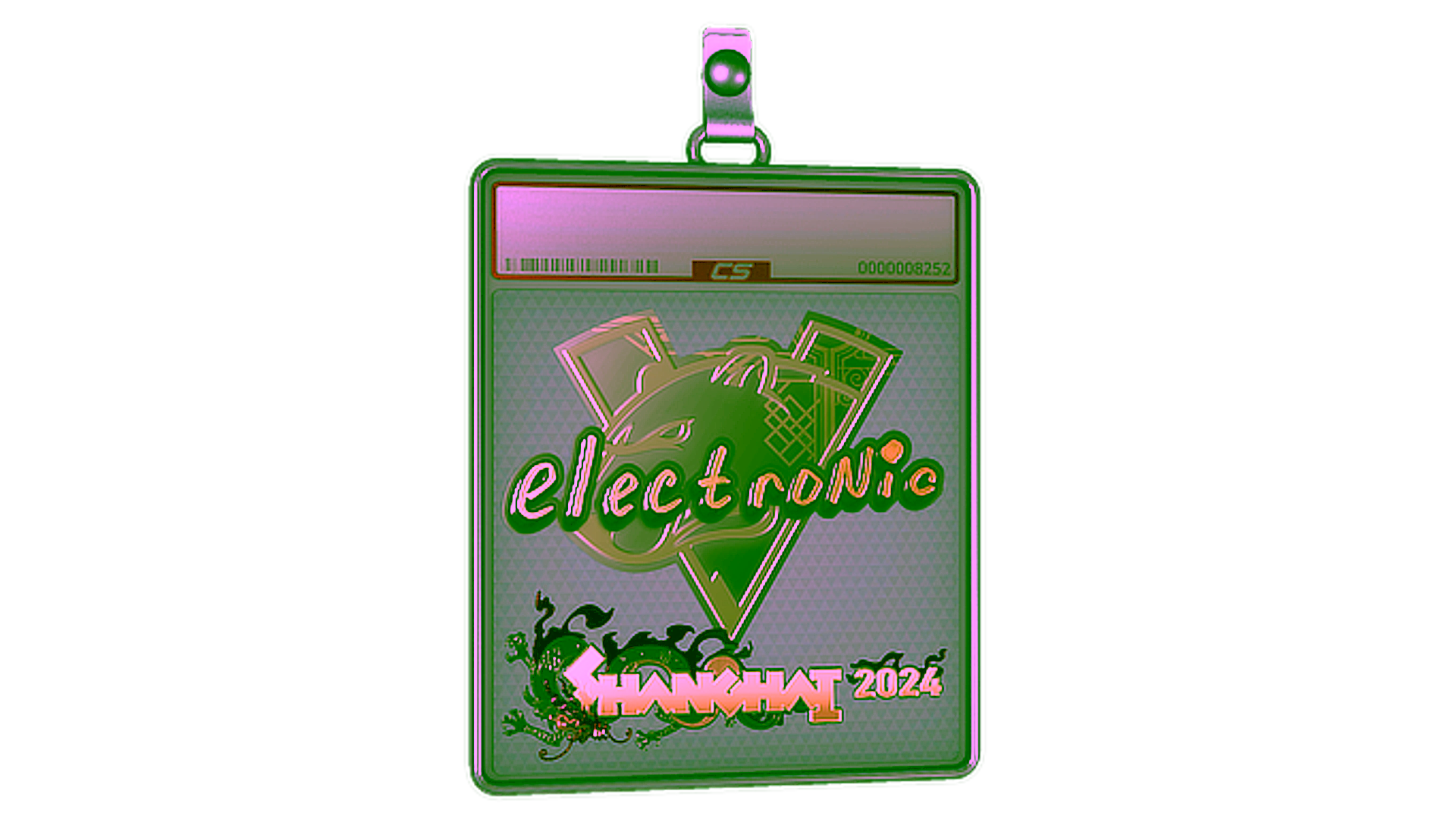 Display for Sticker Slab | electronic (Gold) | Shanghai 2024