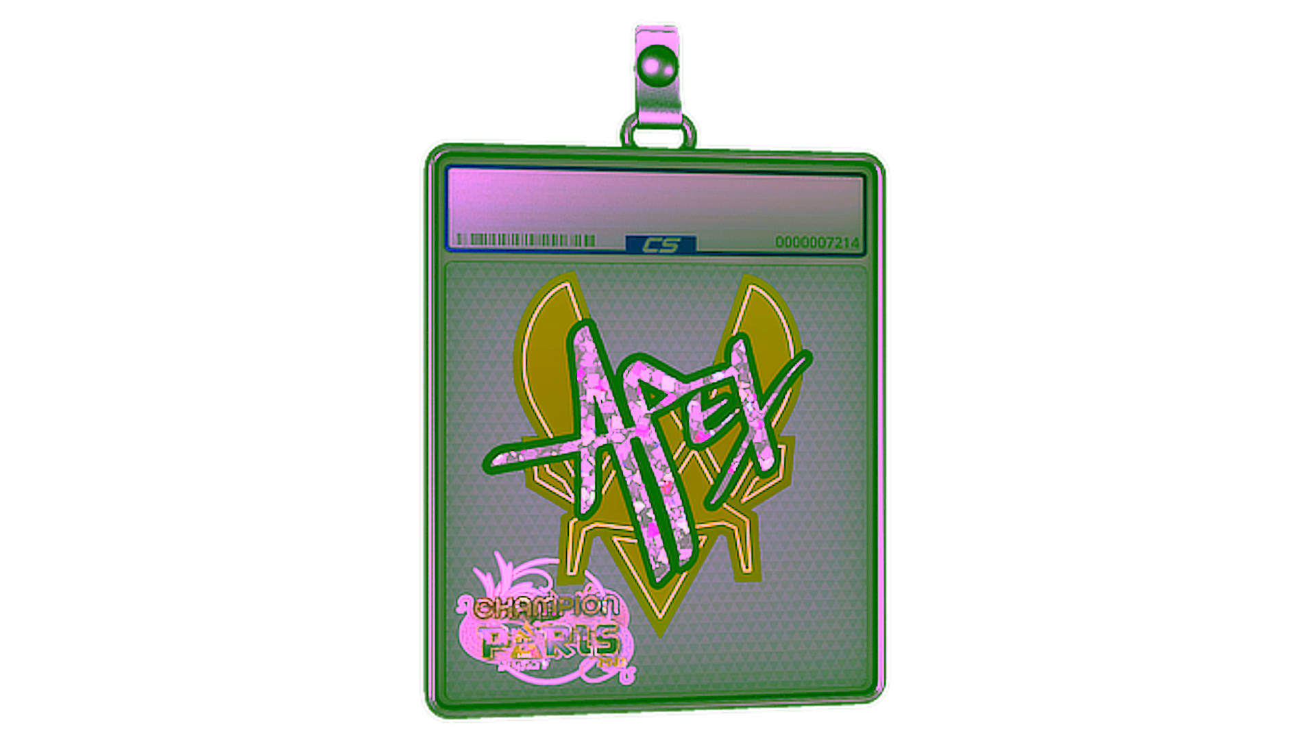 Display for Sticker Slab | apEX (Glitter, Champion) | Paris 2023