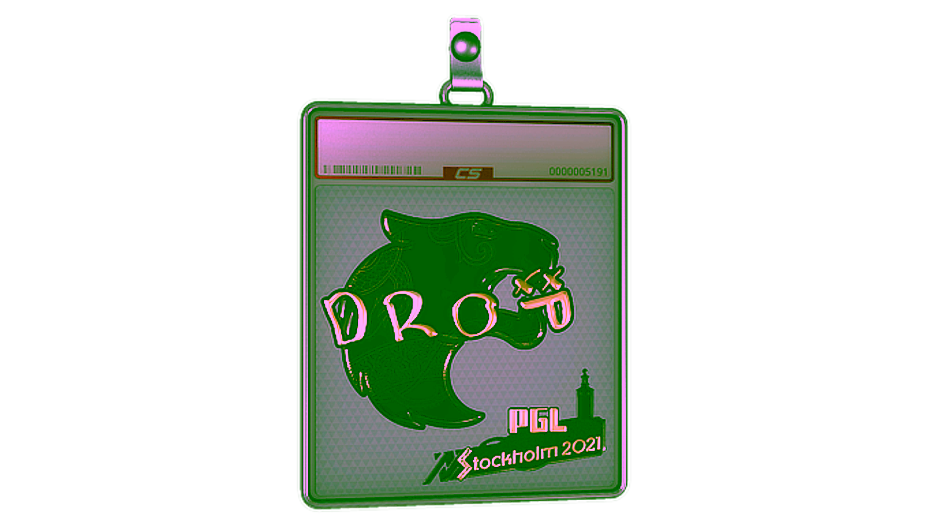 Display for Sticker Slab | drop (Gold) | Stockholm 2021