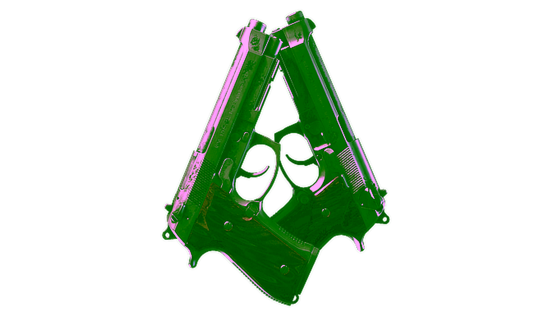 Display for Souvenir Dual Berettas | BorDeux (Battle-Scarred)