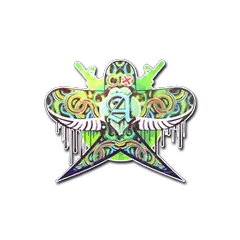 Sticker Green Swallow