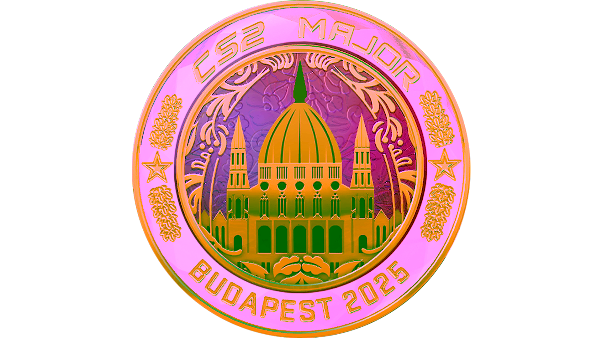 Display for Budapest 2025 Diamond Coin