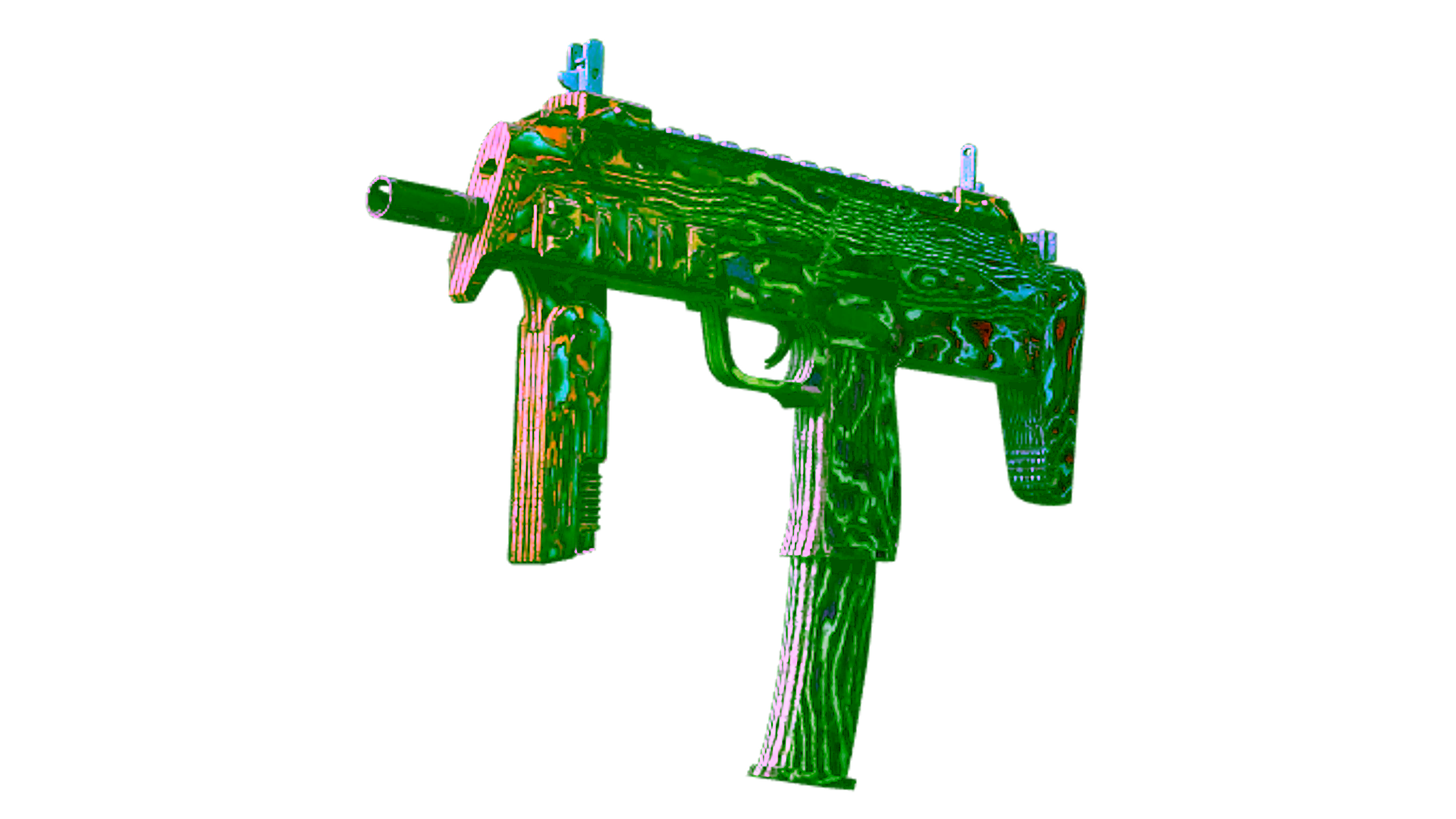 Display for StatTrak™ MP7 | Neon Ply (Field-Tested)