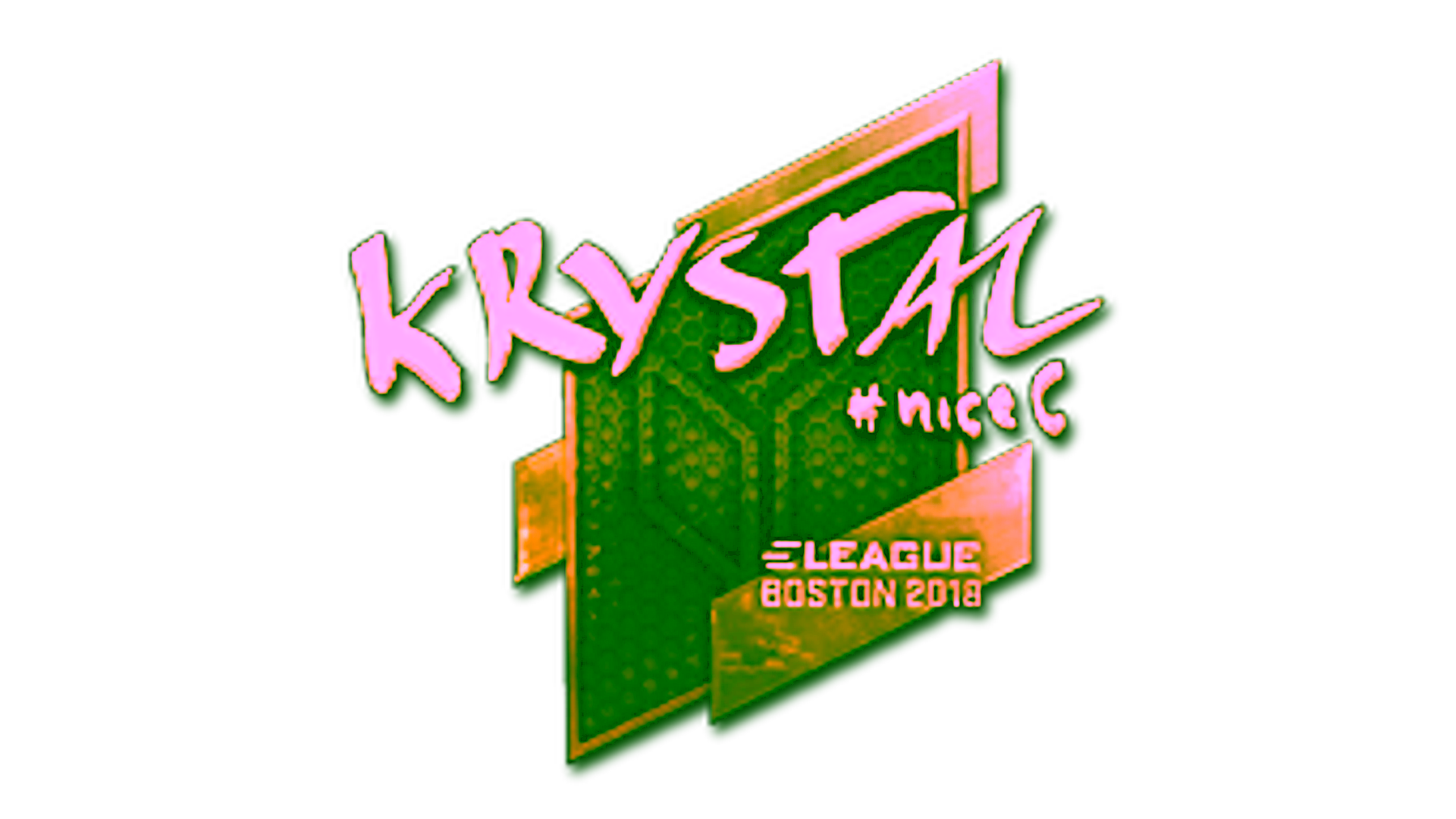 Display for Sticker | kRYSTAL (Gold) | Boston 2018