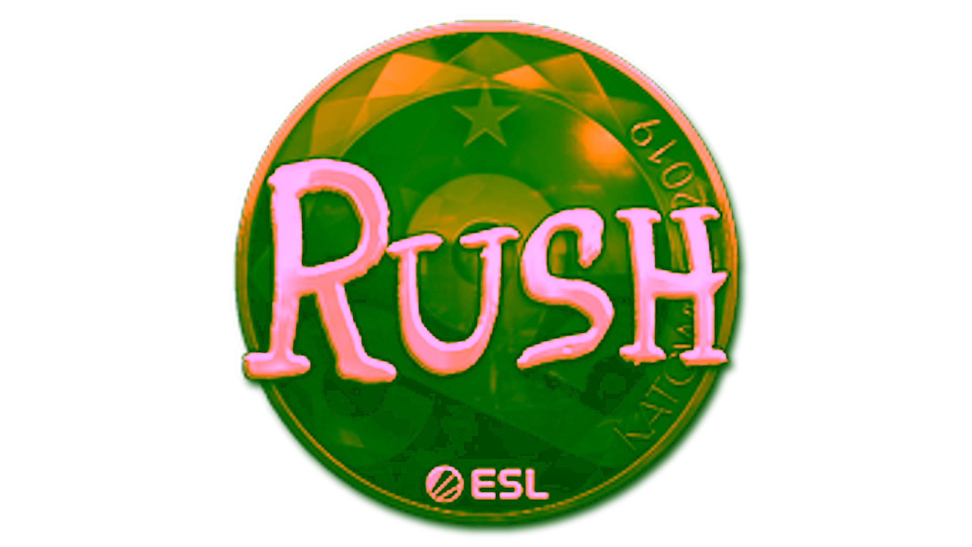 Display for Sticker | RUSH (Gold) | Katowice 2019