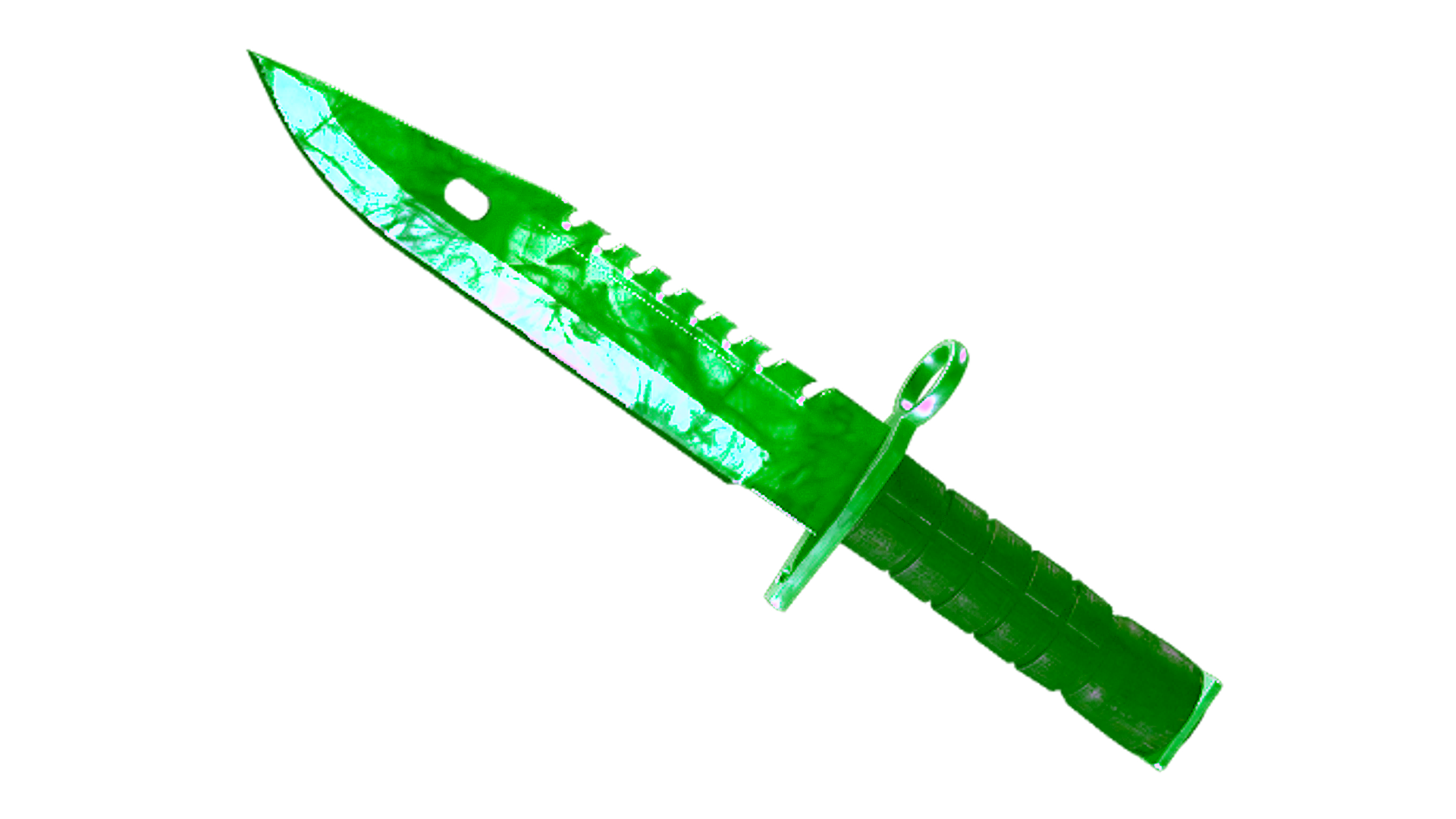 Display for ★ StatTrak™ M9 Bayonet | Gamma Doppler Emerald (Factory New)