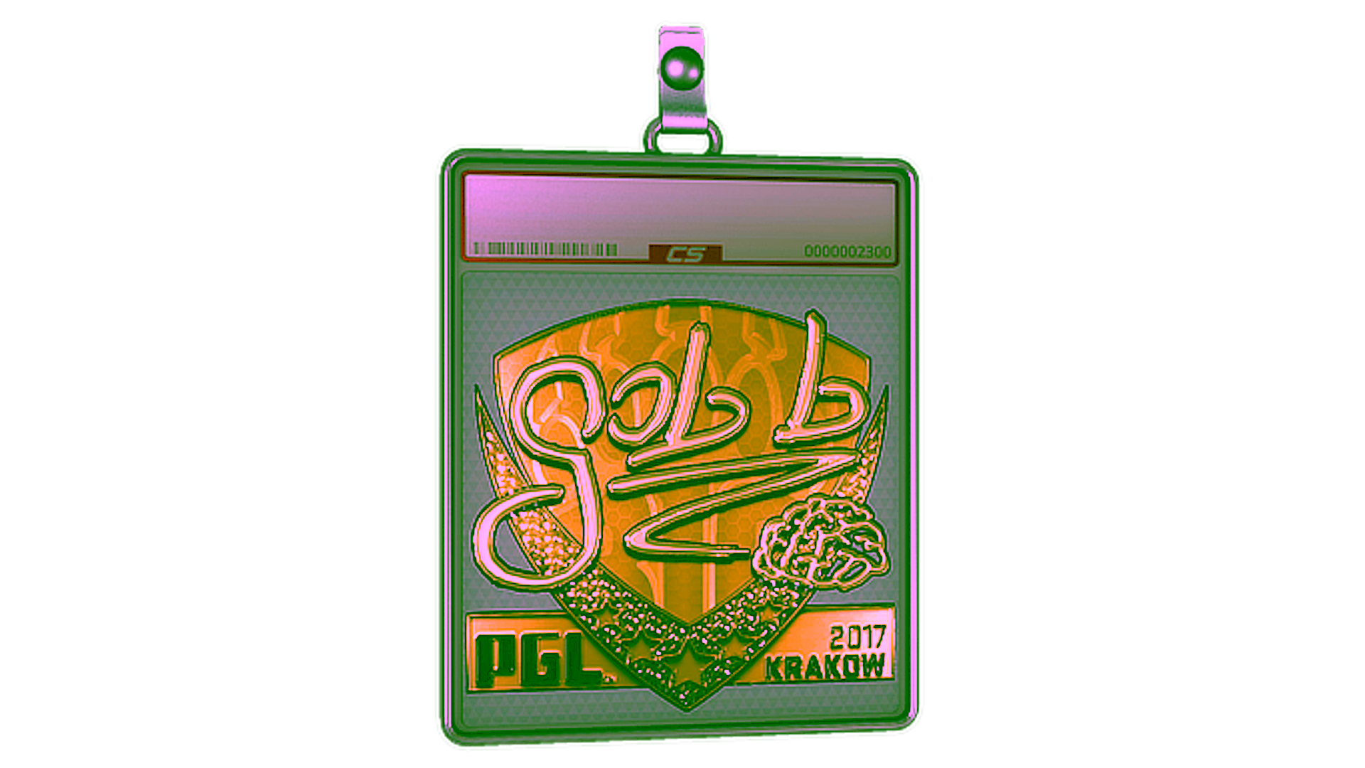 Display for Sticker Slab | gob b (Gold) | Krakow 2017