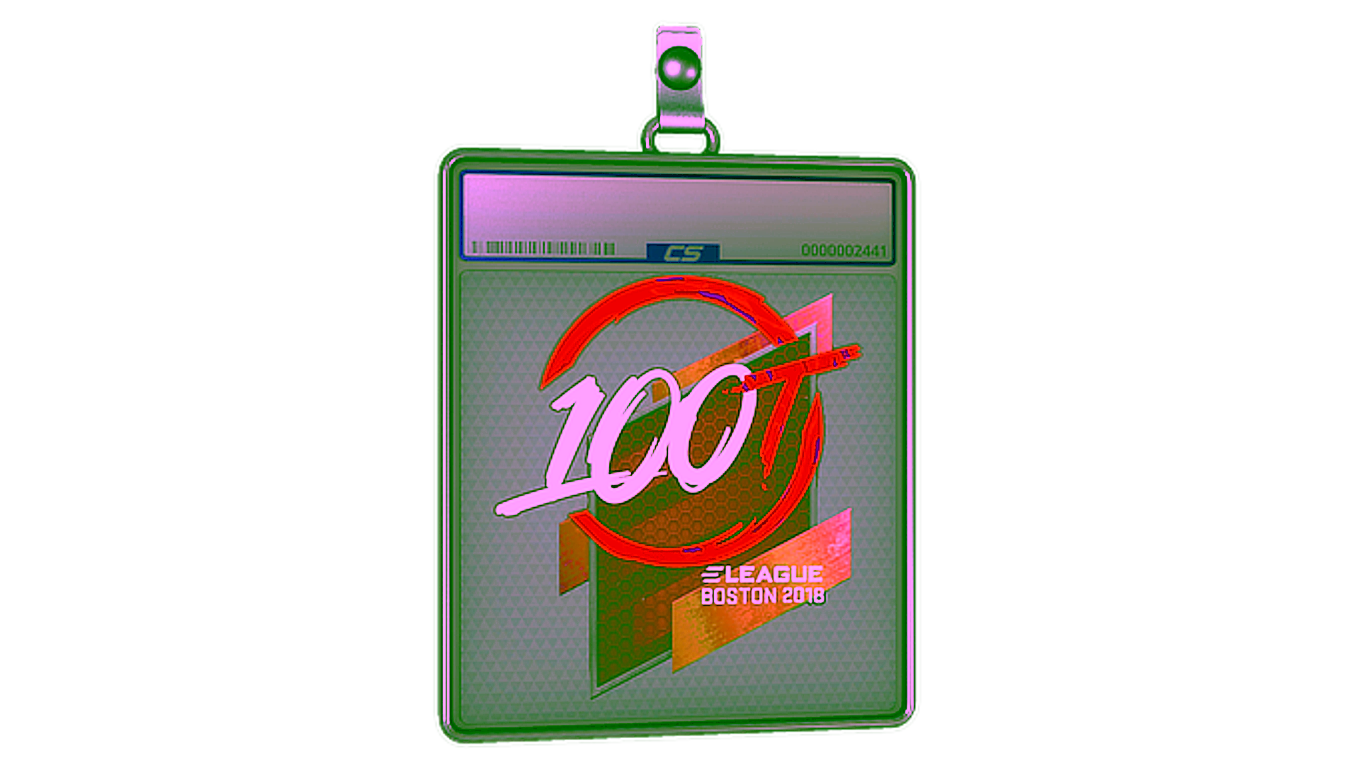 Display for Sticker Slab | 100 Thieves (Holo) | Boston 2018