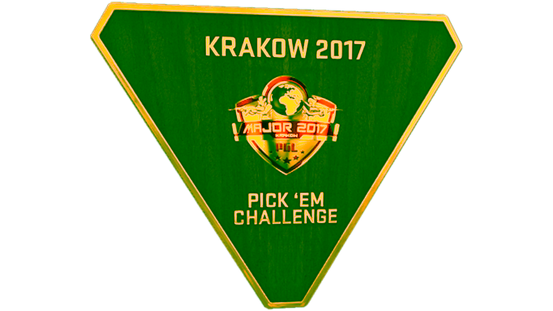 Display for Gold Krakow 2017 Pick'Em Trophy