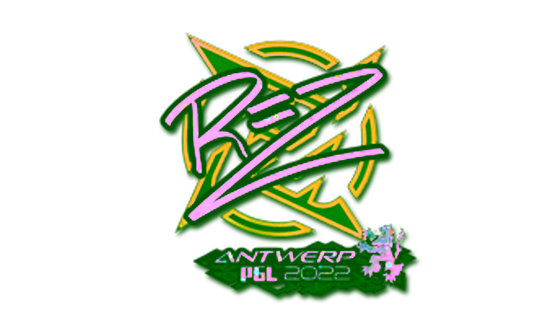 Anzeige für Sticker | REZ (Glitter) | Antwerp 2022