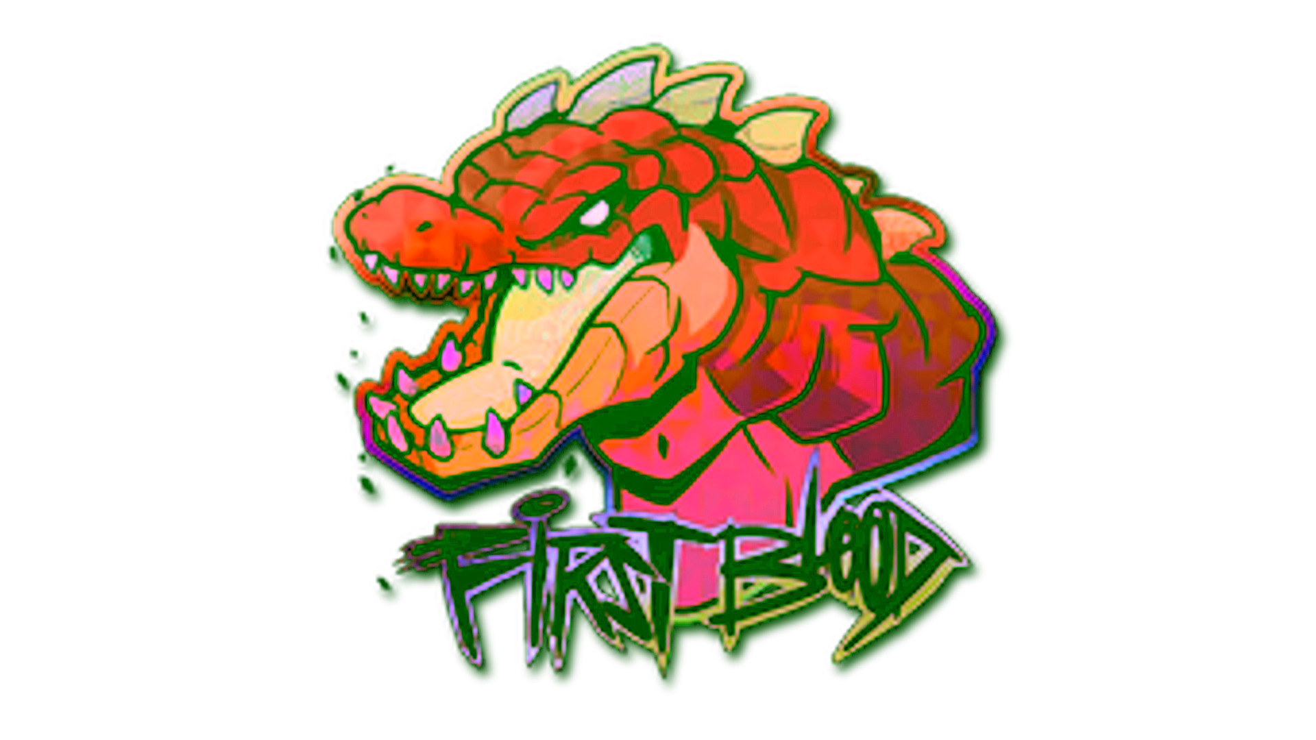 Display for Sticker | First Blood (Holo)