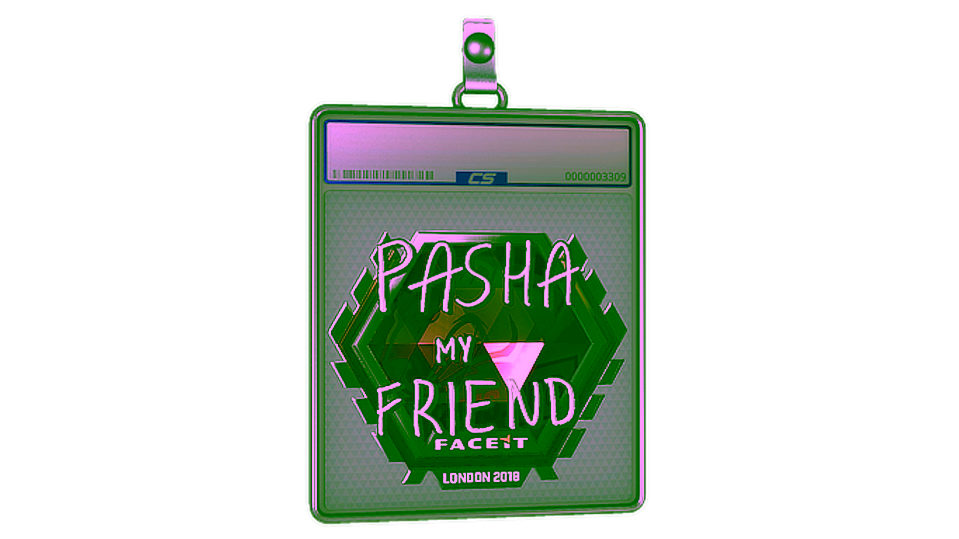 Display for Sticker Slab | pashaBiceps (Foil) | London 2018