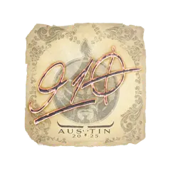 Sticker 910 Austin 2025