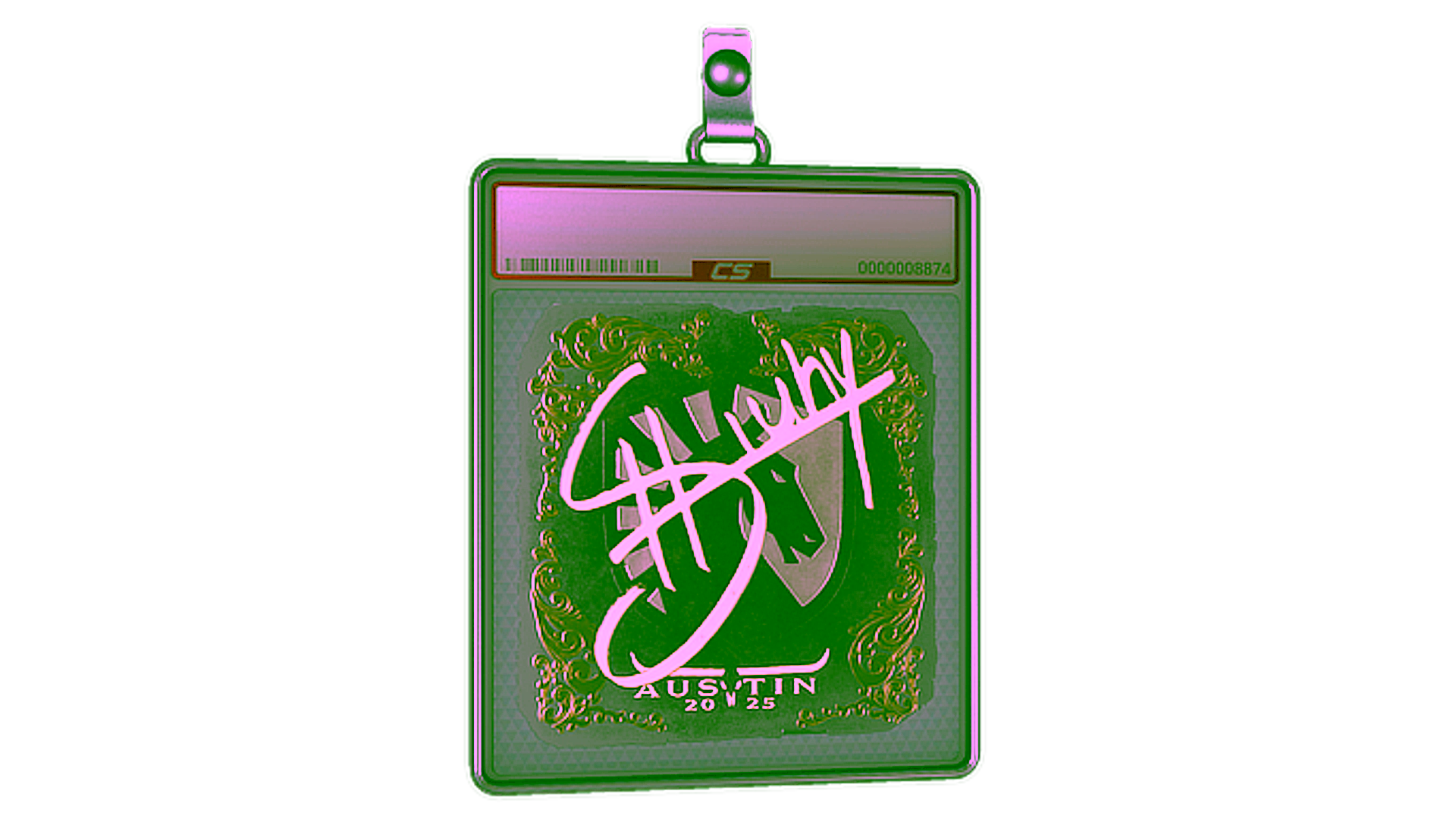 Display for Sticker Slab | siuhy (Gold) | Austin 2025