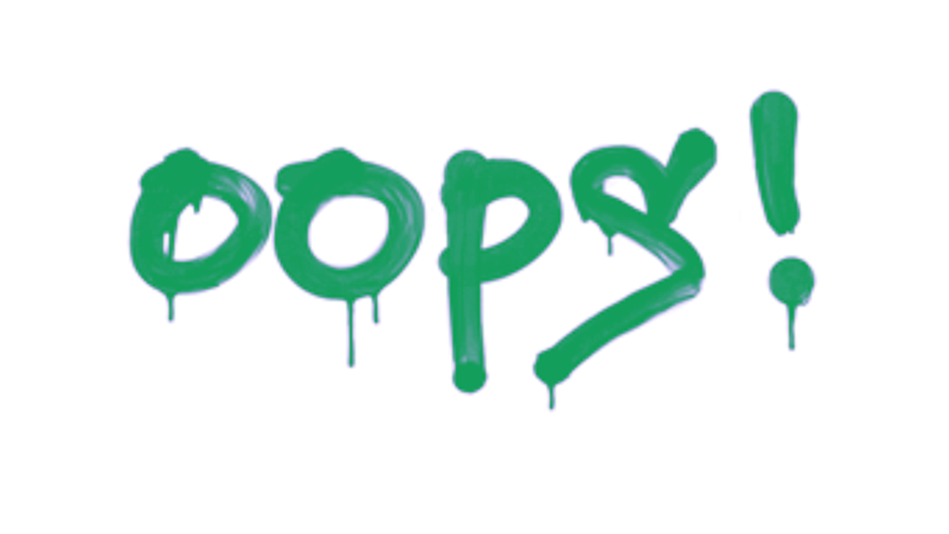 Display for Sealed Graffiti | Oops (Frog Green)