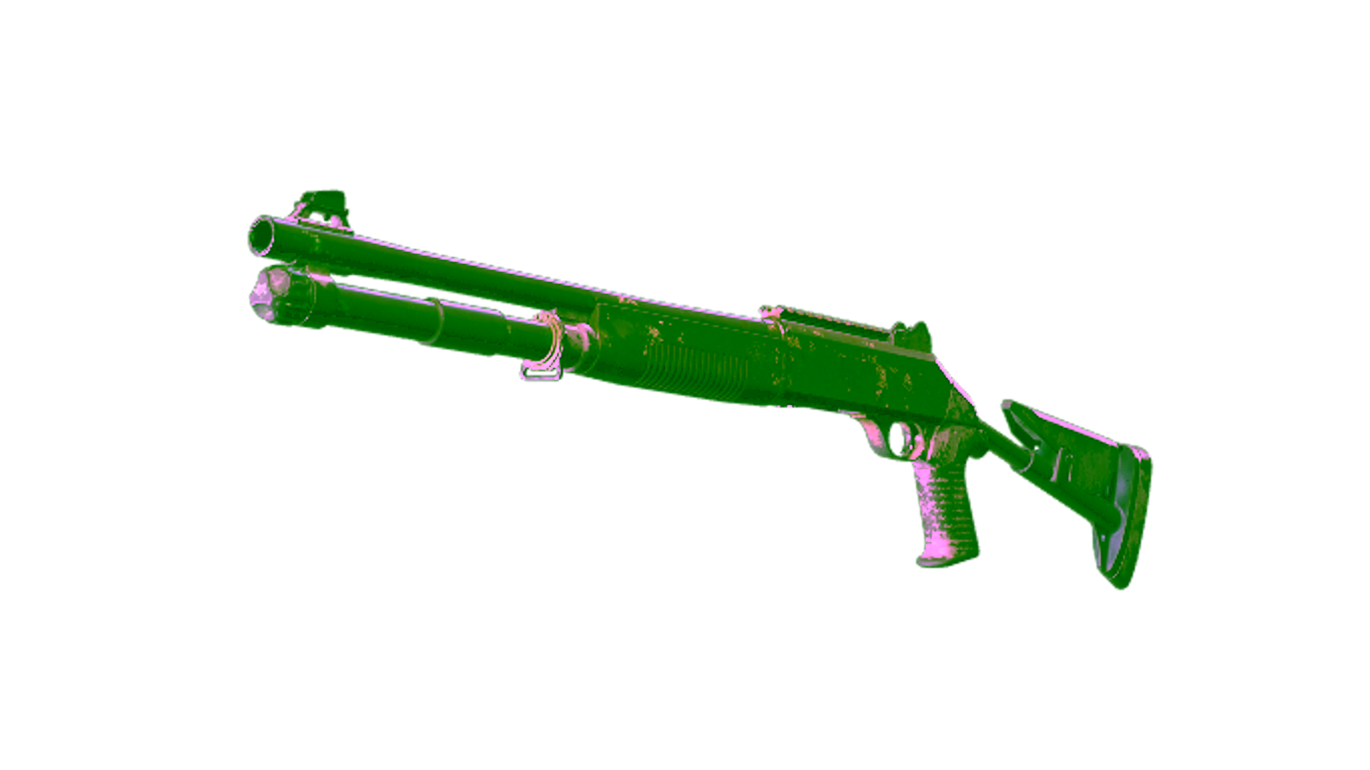 Display for XM1014 | Halftone Shift (Battle-Scarred)