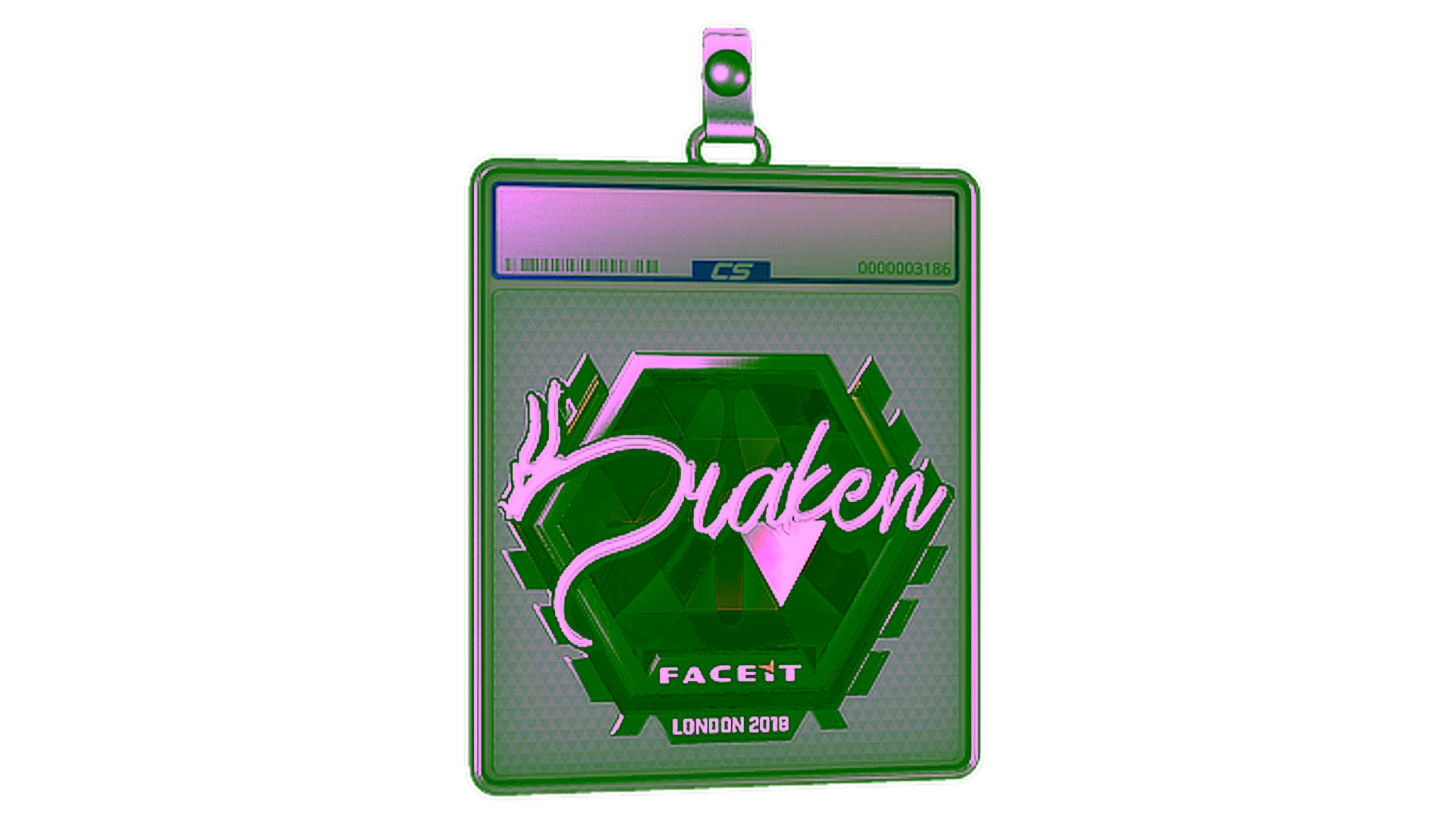 Display for Sticker Slab | draken (Foil) | London 2018