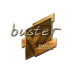 Sticker | buster (Gold) | Boston 2018